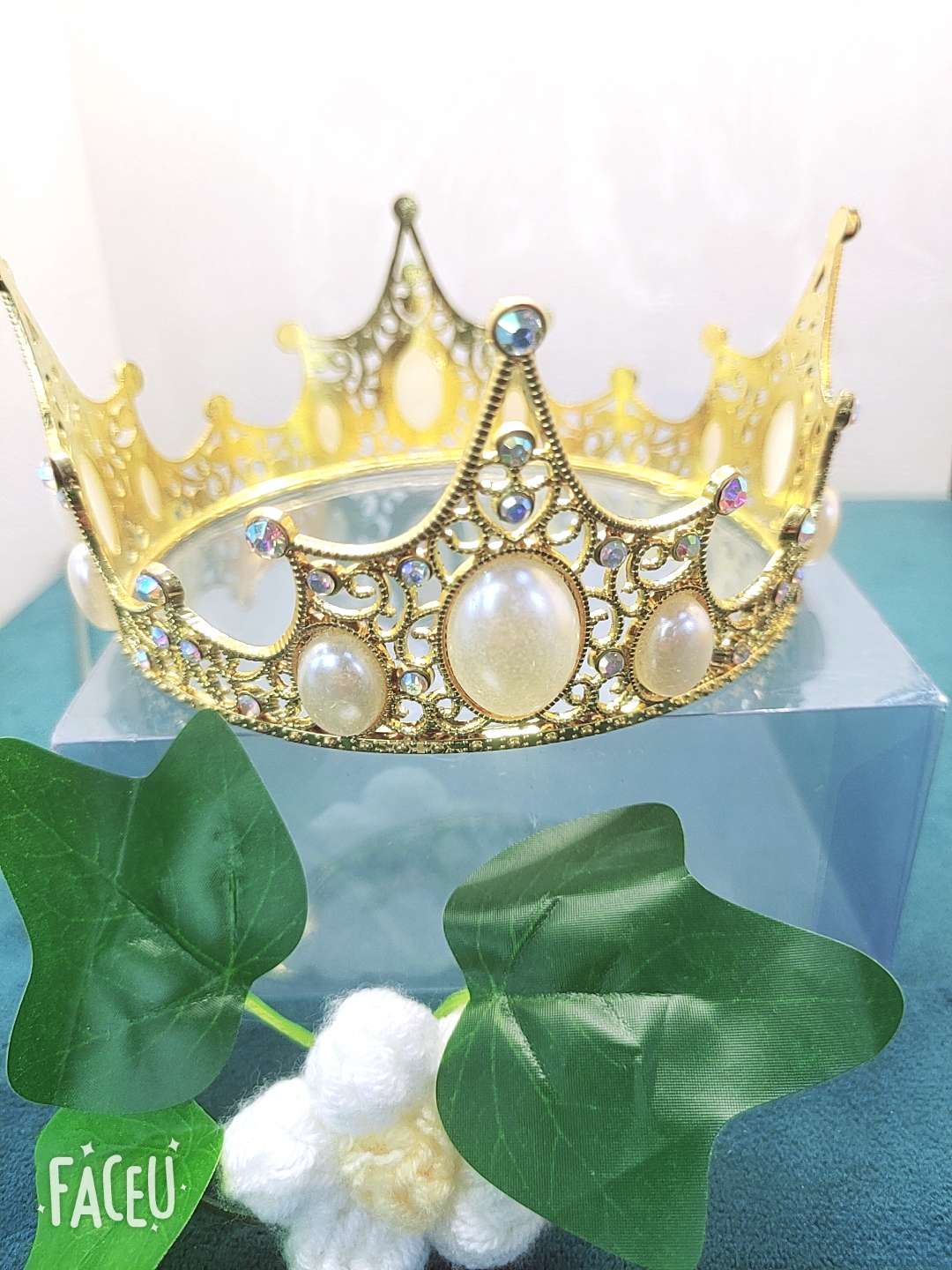 锆石皇冠发饰 高贵头饰 王冠造型 饰品精选 儿童花环款式 可爱皇冠头饰 闪耀珠宝皇冠详情图5