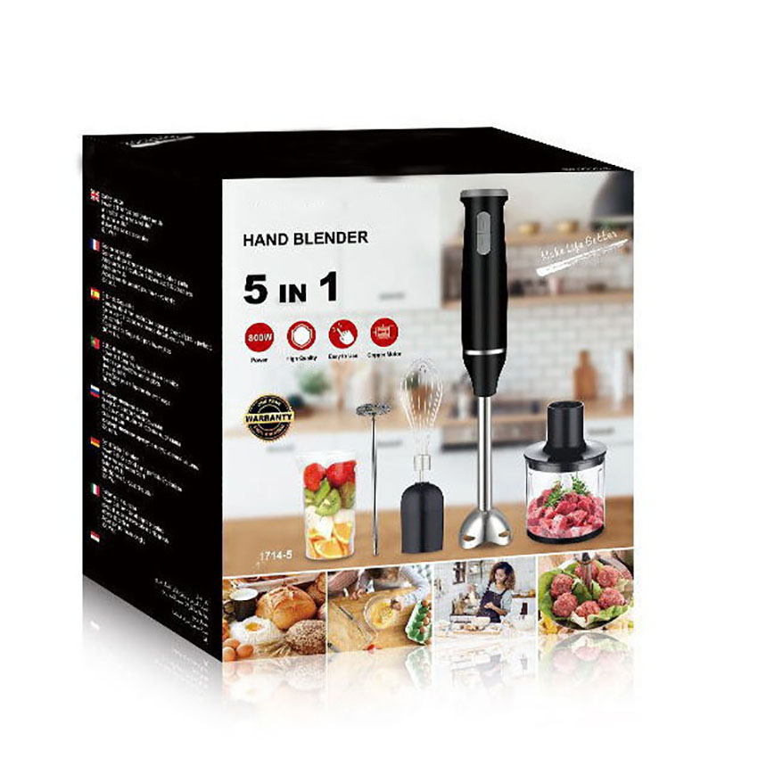 European Regulations Export 5-In-1 Blender Juice Blender Blender Whisk Blender Auxiliary Food Blender Mince Stick Bubbler Application Scenario