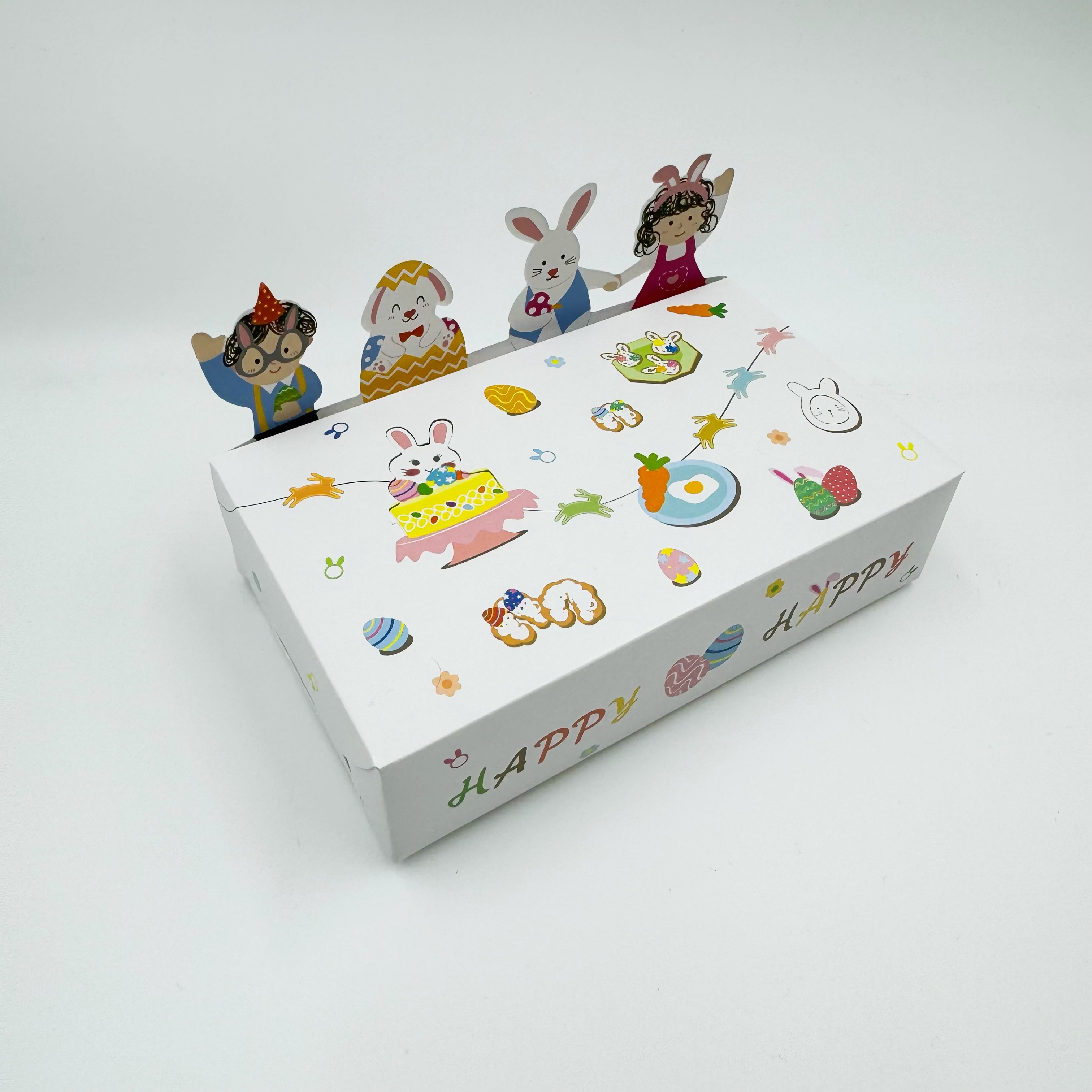 Caja de golosinas de navidad de comercio exterior caja de golosinas creativas caja de golosinas cuadradas caja de regalo pastel transfronterizo de navidad caja de pedido occidental Specification image
