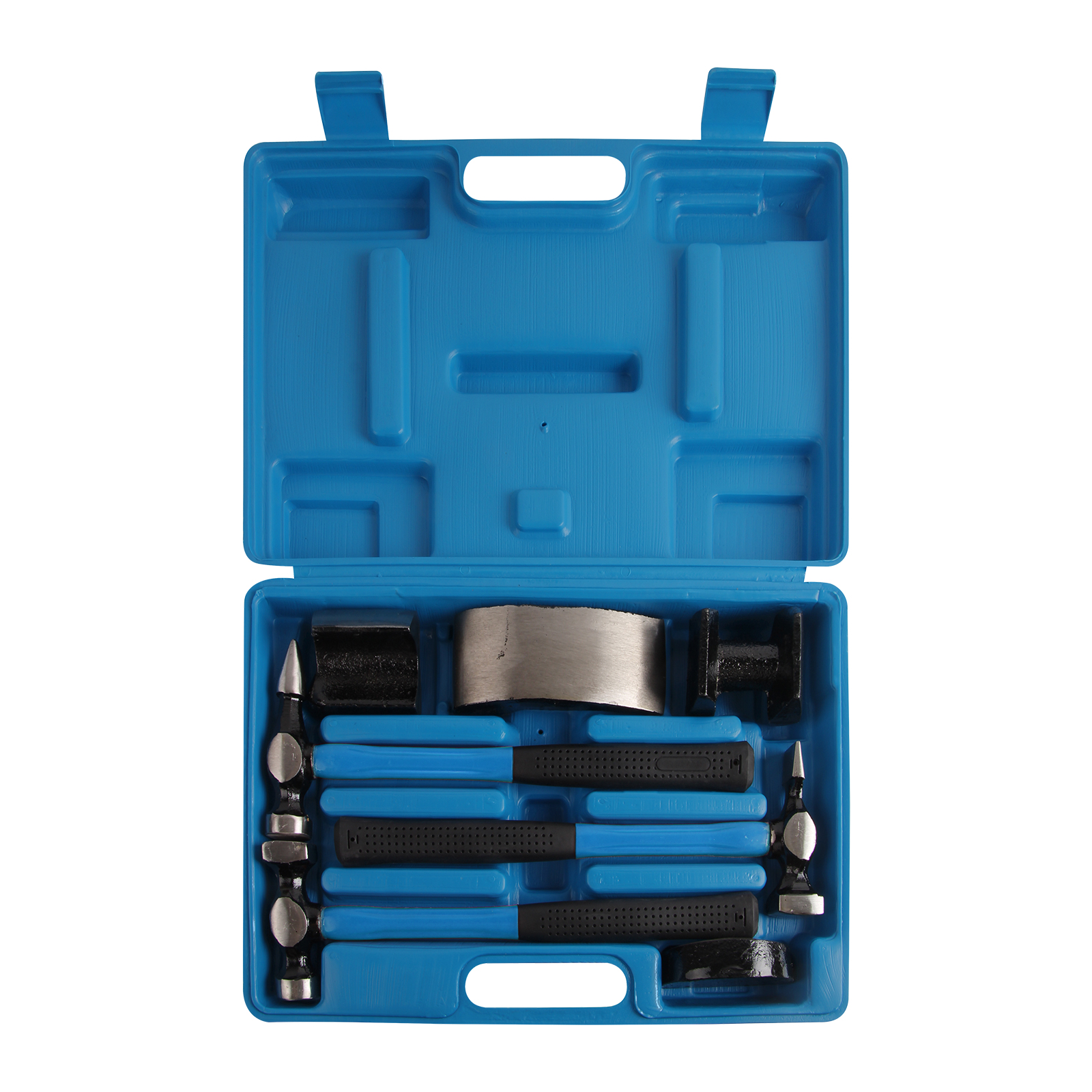 HEAVY DUTY AUTO BODY HAMMER AND DOLLY SET. Heavy duty auto body hammer and dolly set