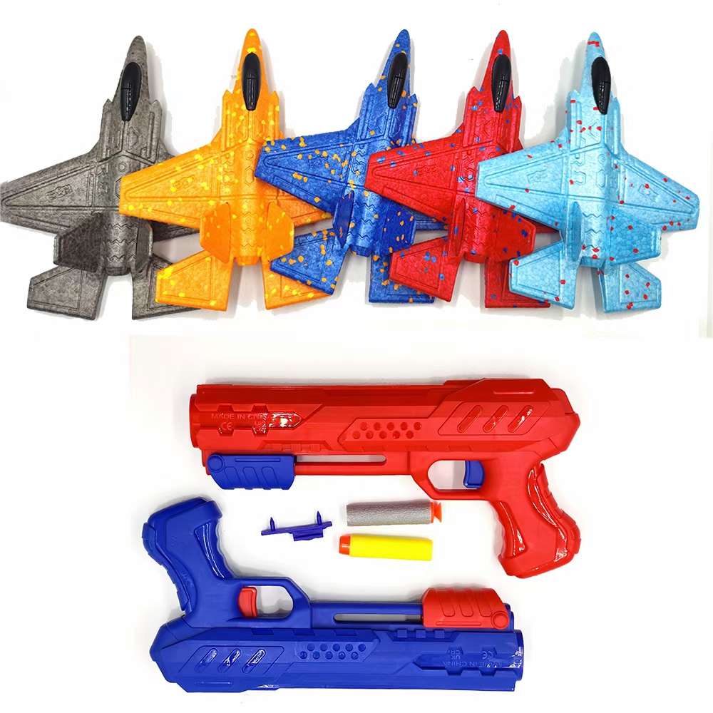 弹射泡沫飞机飞机枪地摊发光玩具玩具儿童玩具摆摊发光玩具玩具发光玩具发光玩具儿童玩具地摊发光玩具玩具白底实物图