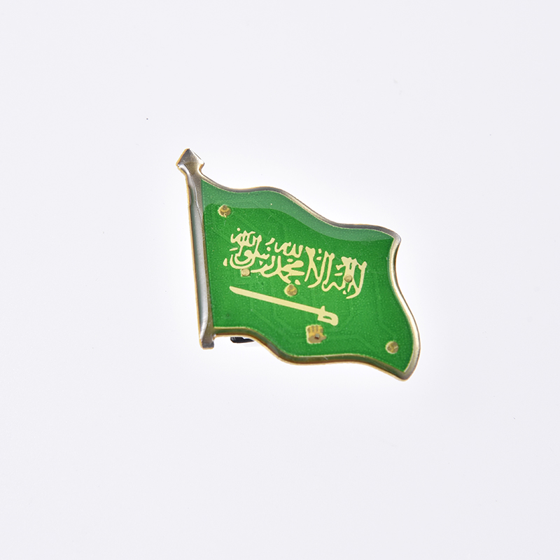 Customize brooches featuring luminous national flags of various countries Application Scenario