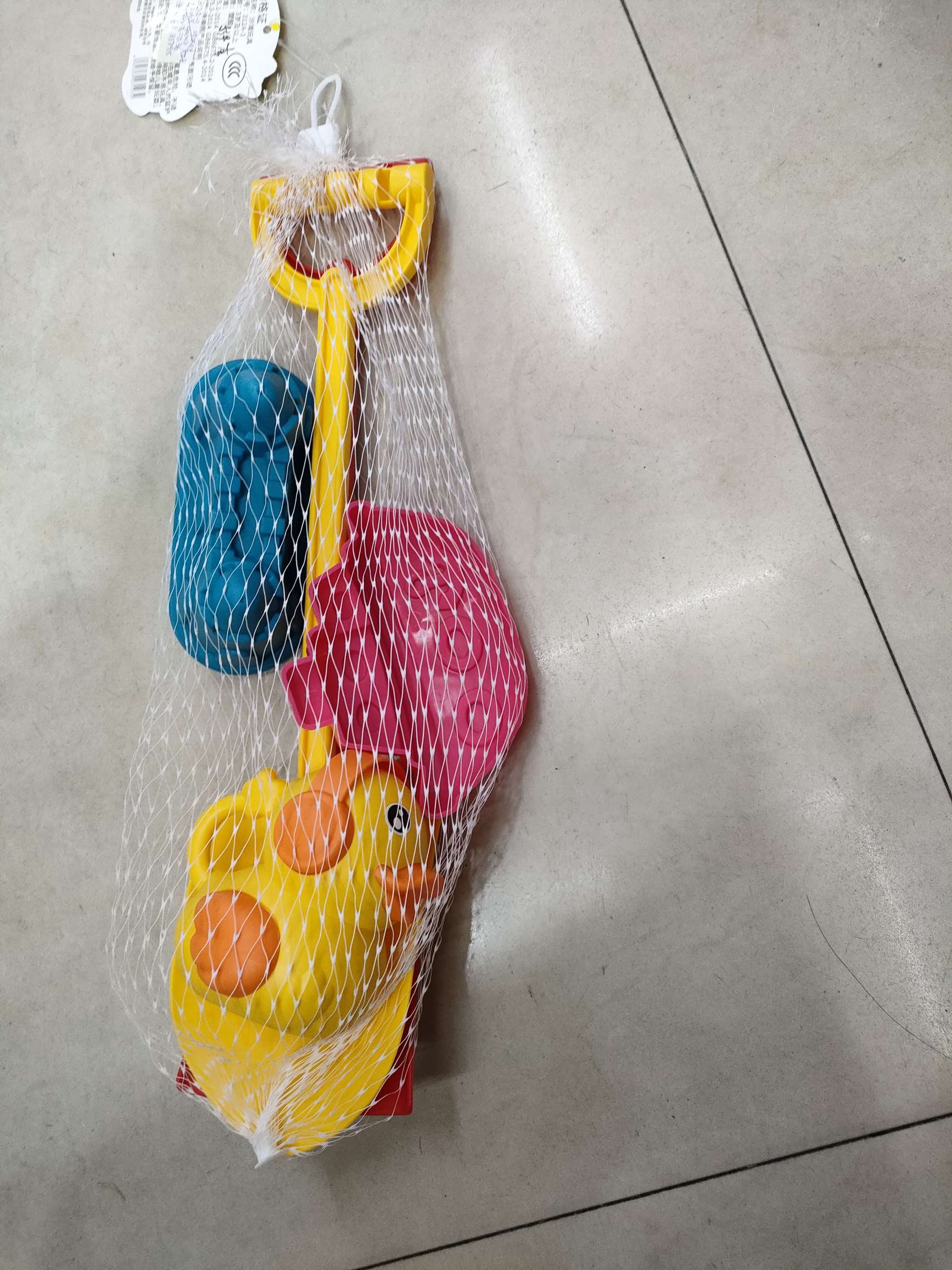 儿童沙滩玩具，铲子模型，5件套，带洒水壶，产品图