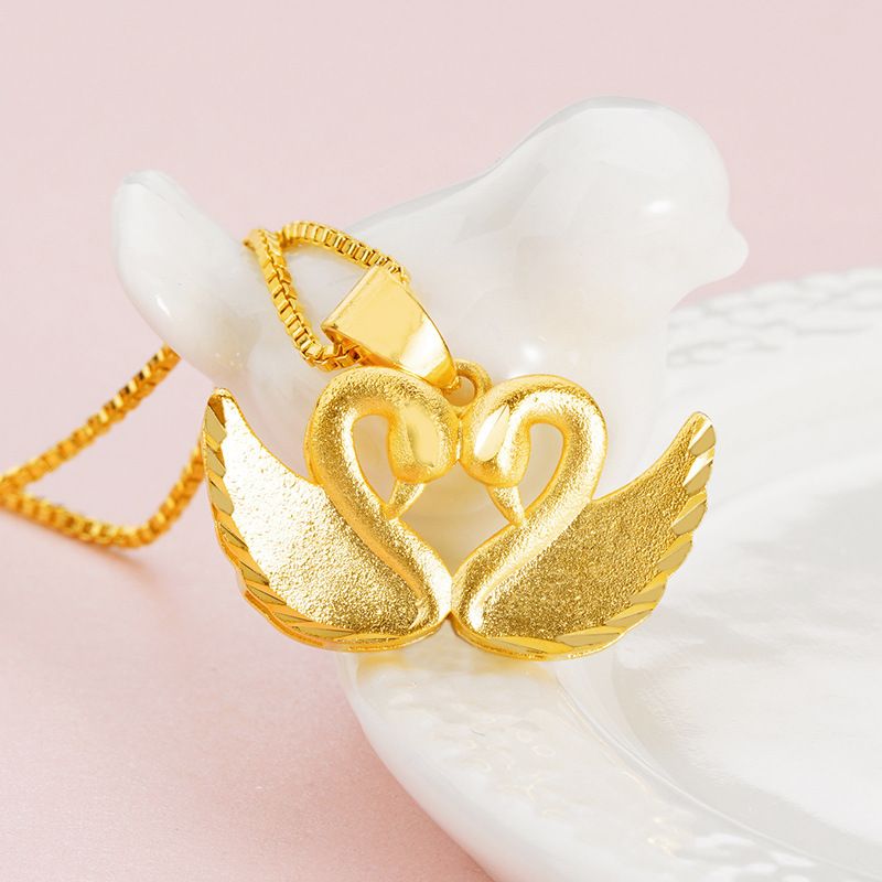 沙金项链女短款 高档轻奢饰品项饰 精致优雅 时尚饰品细节图