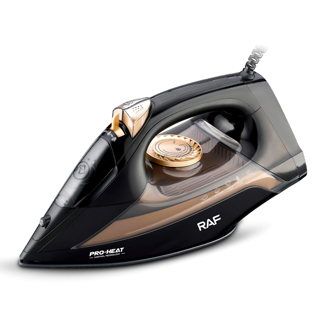 RAF European standard cross-border steam iron Portable ironing machine three-speed adjustable pressure type high-power electric iron. Specification image