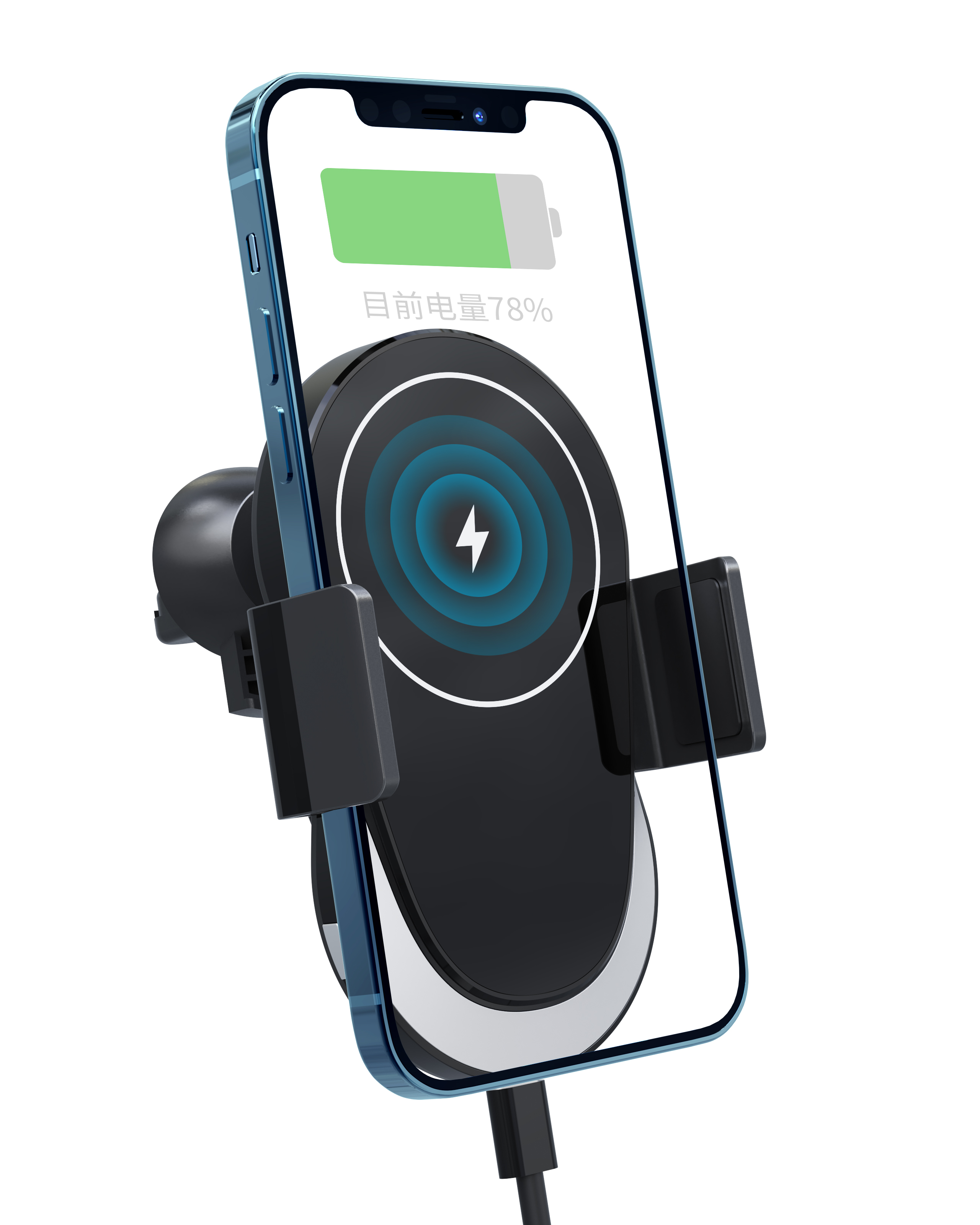 Vehicle-mounted magnetic induction wireless charger, plug-and-play, convenient and fast wireless charger Application Scenario