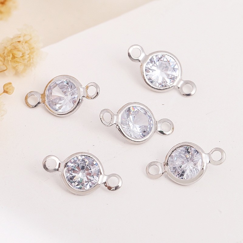 En stock circonitas en forma de anillo colgantes diy orejeras collares accesorios materiales corazón gota gota gota accesorios Specification image