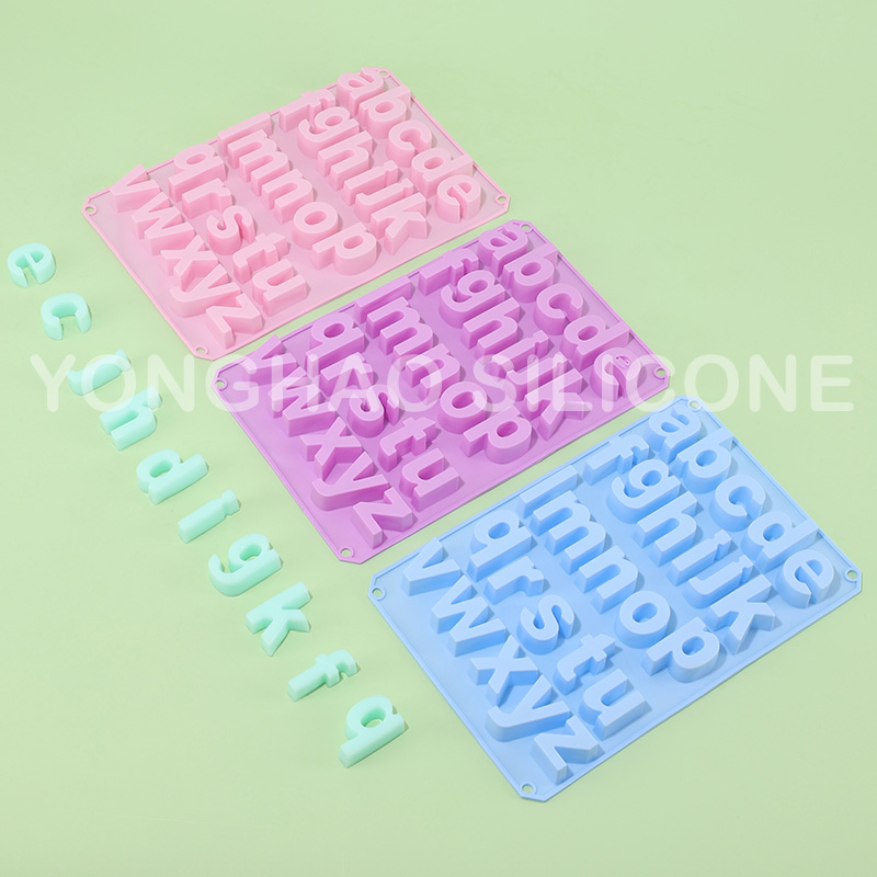 26 English Letters Shape Silicone  Chocolate Cookie Mold
