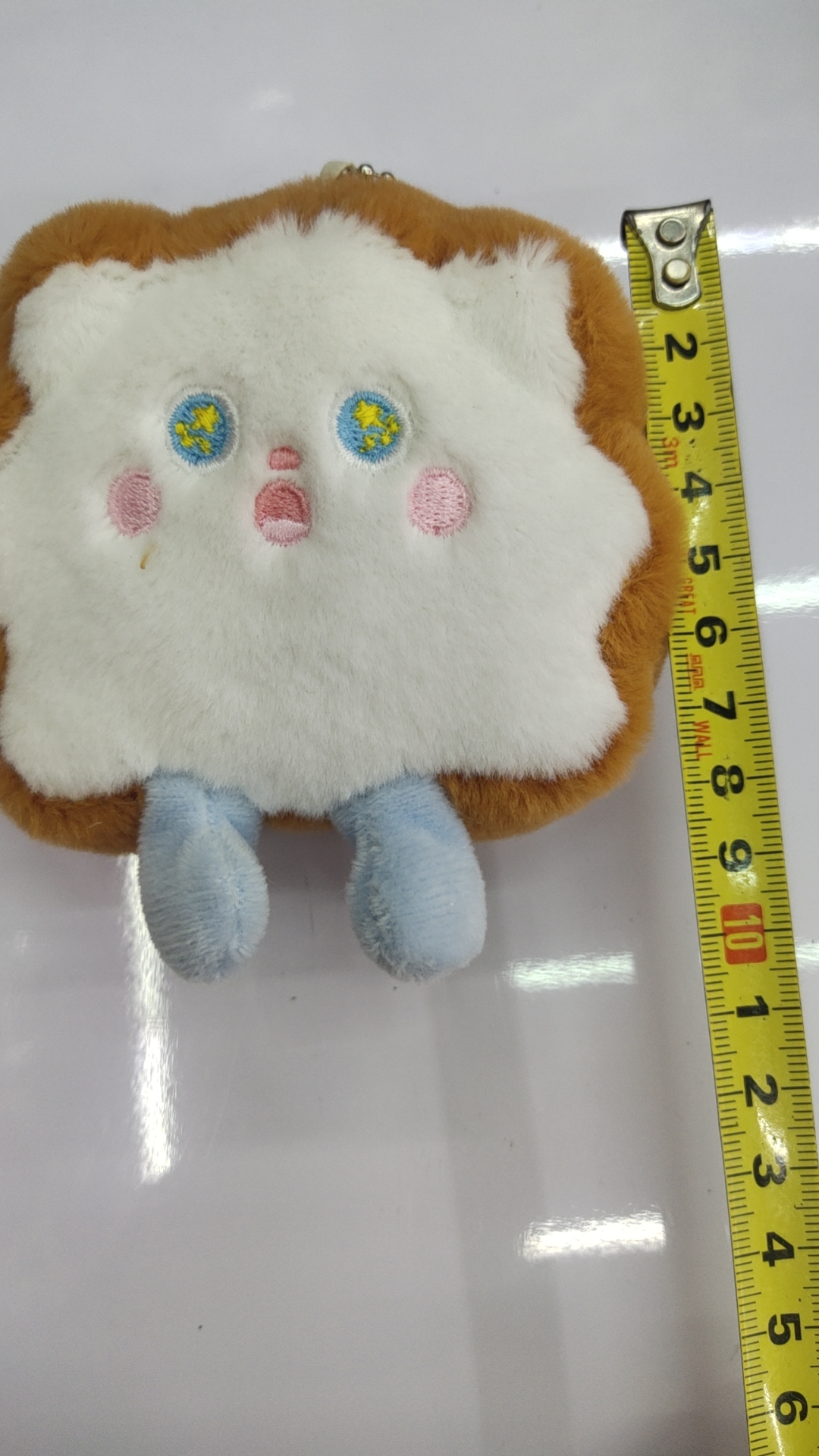 毛绒背包钥匙装饰挂件婚庆抛洒会议面包毛绒玩具钥匙扣