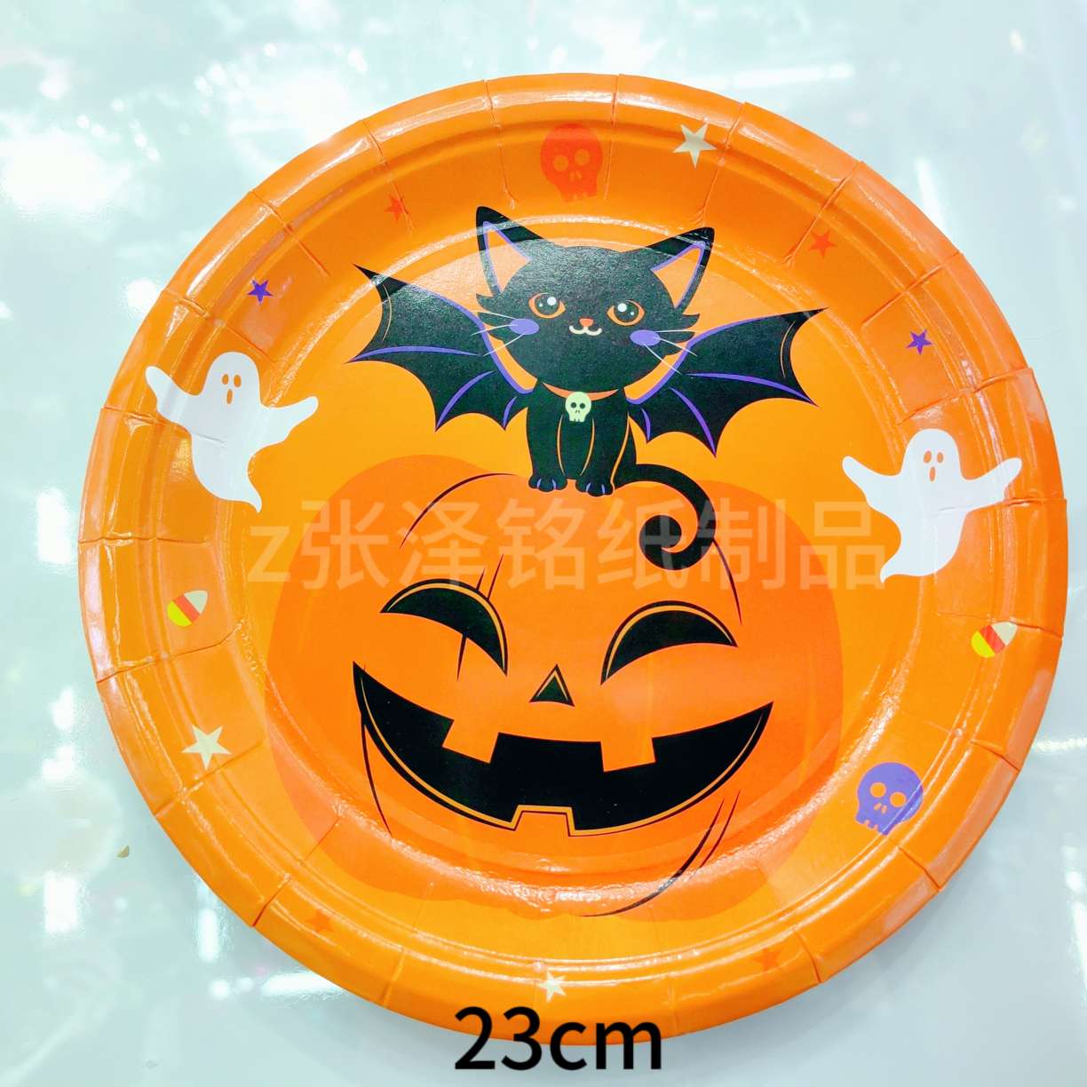 一次性用品万圣节南瓜系列纸杯纸盘套装派对聚会氛围装饰一次性餐具详情4