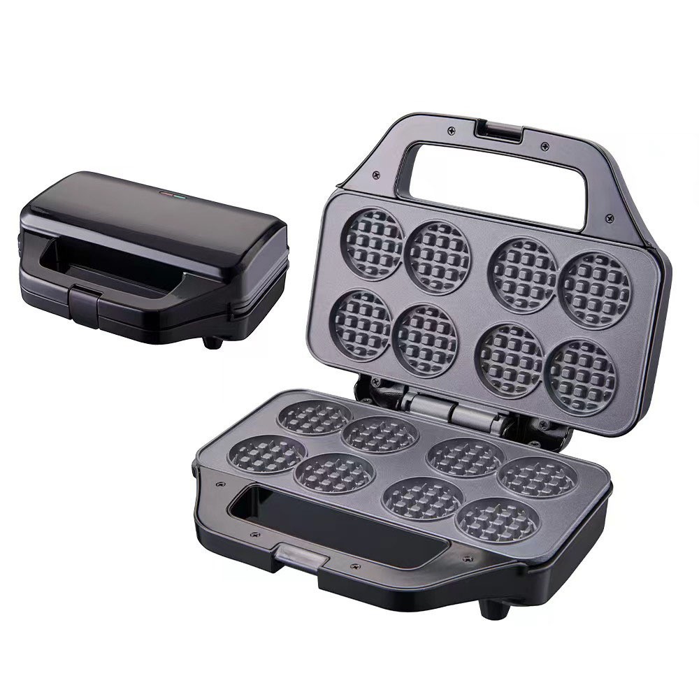 Cross-Border European Regulation 220V Small Waffle Maker 8-Hole Sandwich Maker Toaster Toaster Waffle Maker Specification drawing