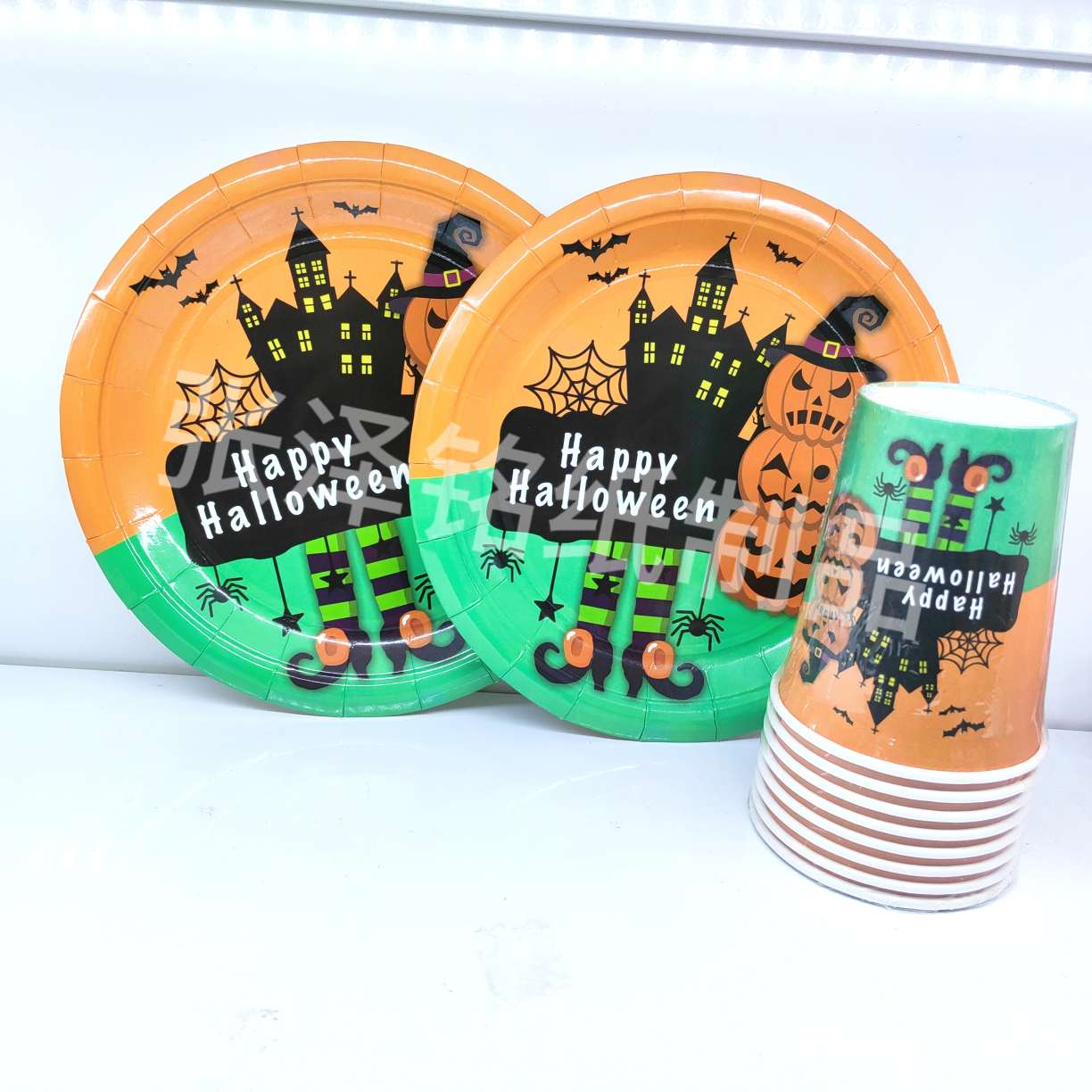 可降解餐盒/派队纸质盘子/一次性餐具/火锅打包盒/一次性纸盘产品图