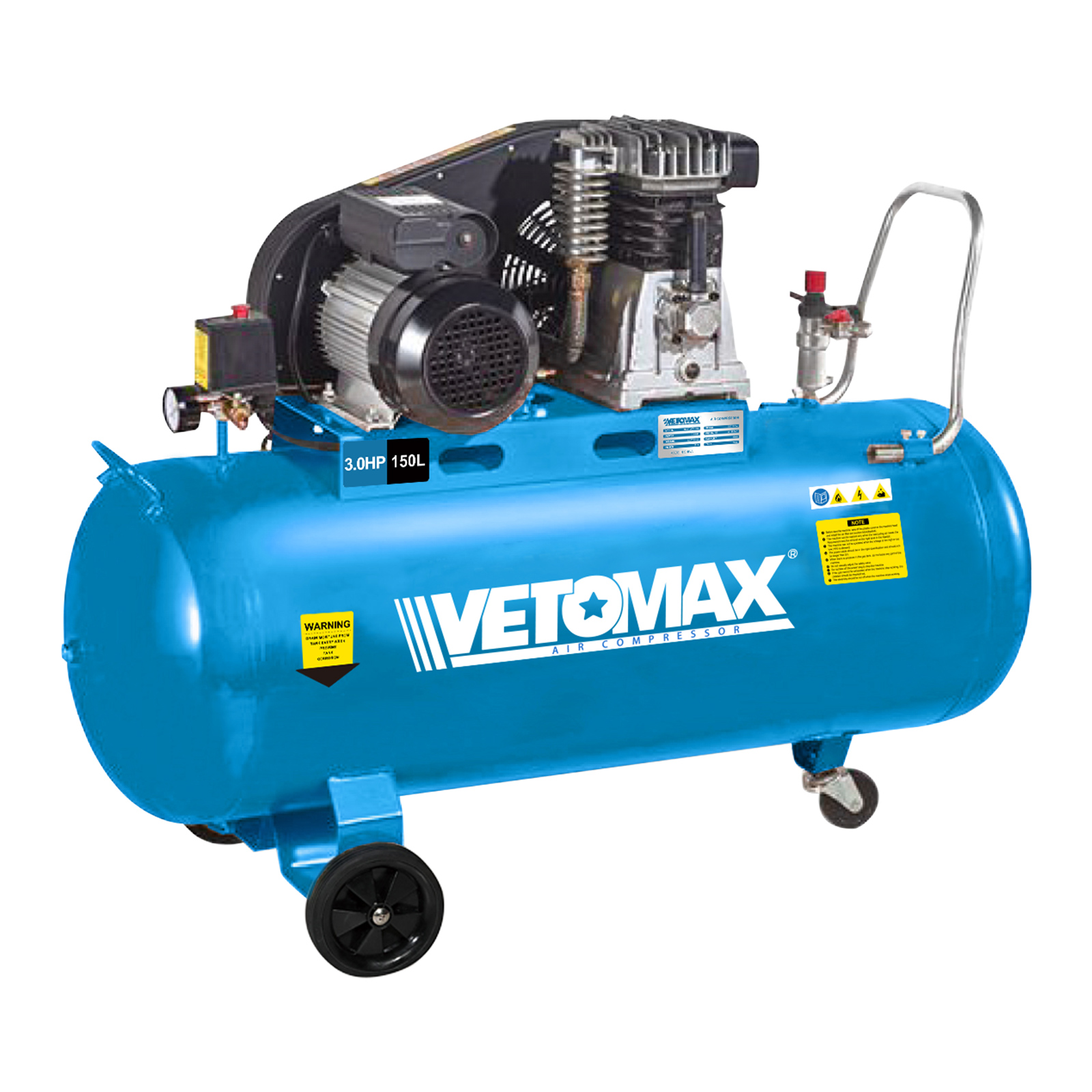 BELT AIR COMPRESSOR 150L. Belt air compressor 150L full figure