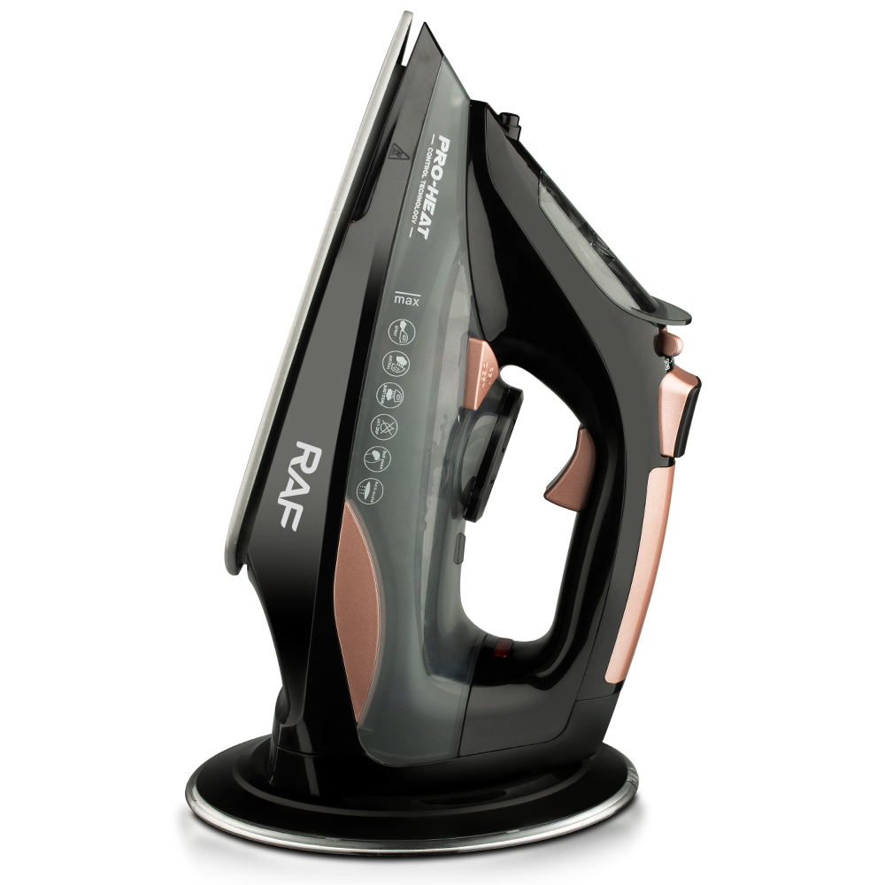 RAF European standard electric iron, household handheld wireless wired steam iron, detachable ironing machine, wireless pic 6