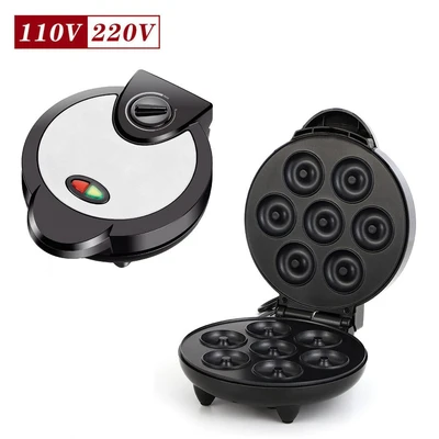 Us Gauge 110V Doughnut Maker Cake Maker Mexican Breakfast Bread Maker Double Sided Bakery Cake Maker