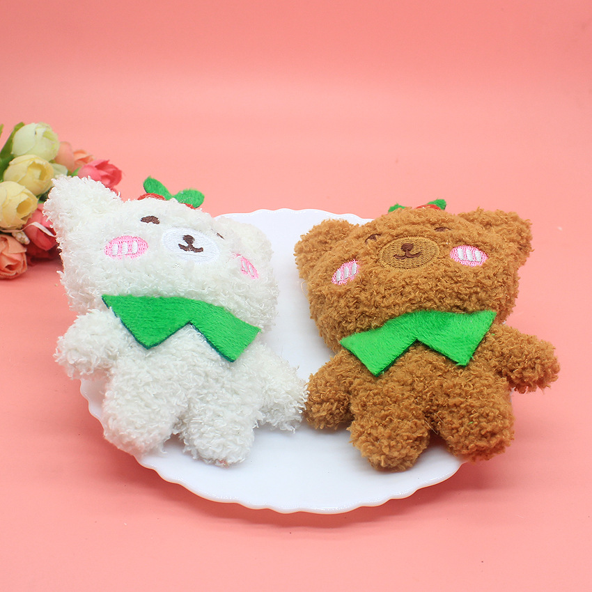 New cherry scarf, bear plush DIY headwear, hair accessories, shoes, socks, bags, materials, fabric, cartoon accessories details Picture