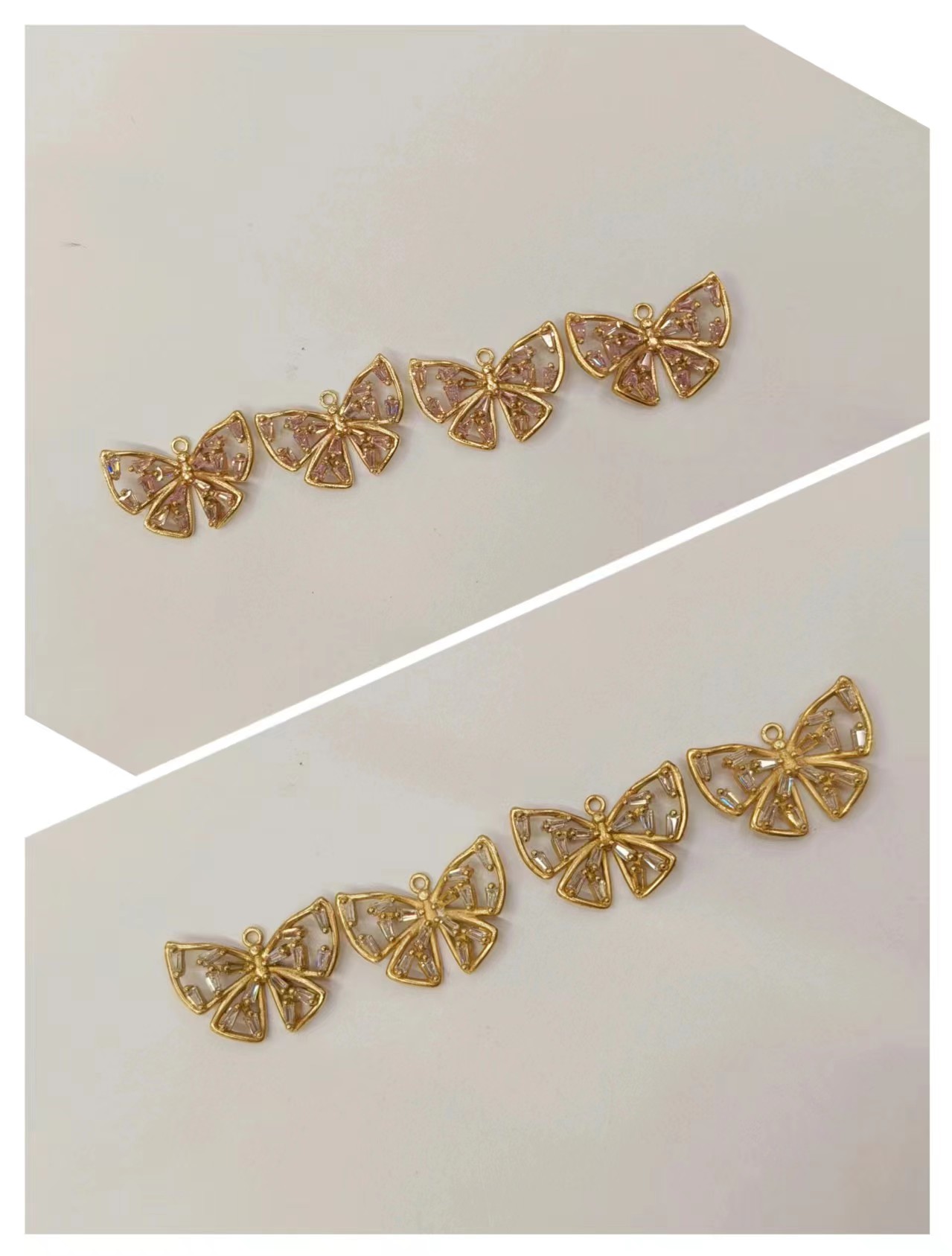 蝴蝶🦋饰品配件铜配件彩色锆石配件