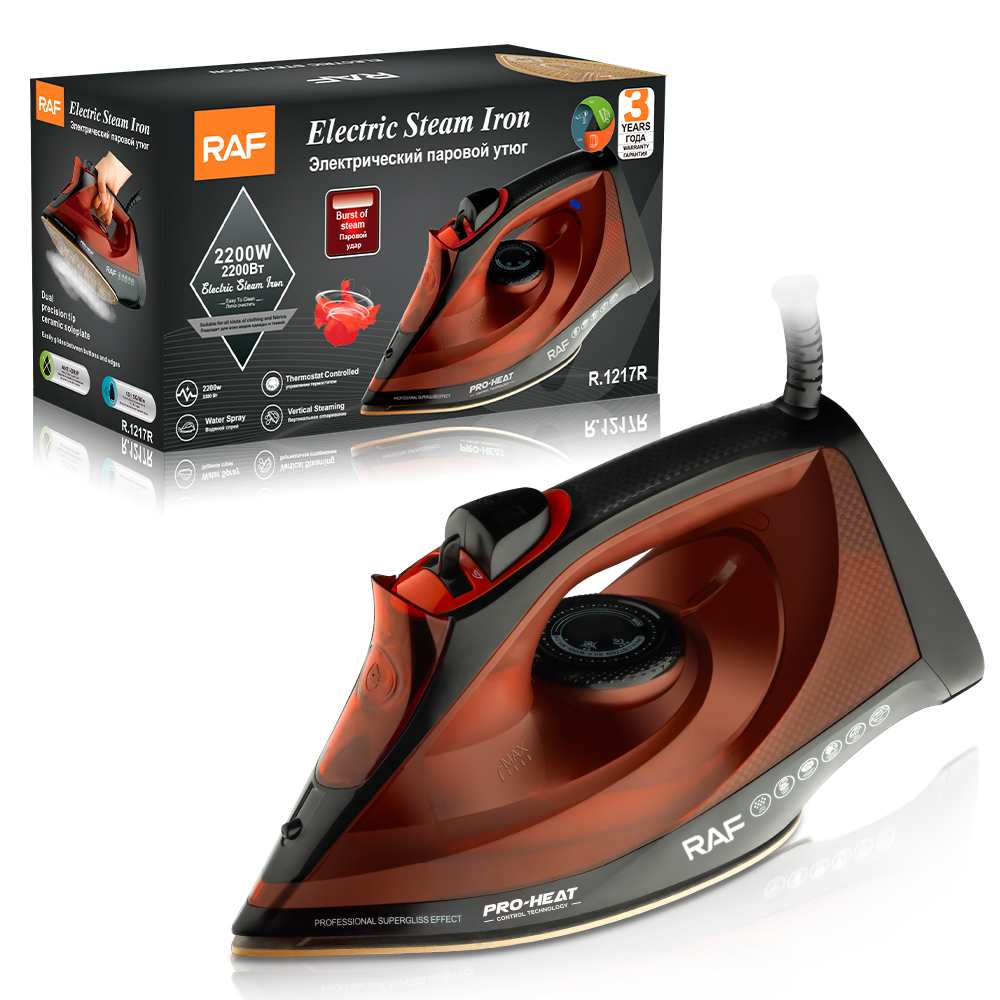 RAF European Standard cross-border steam iron Portable Ironing machine Three-speed adjustable pressure type high-power electric iron pic 5