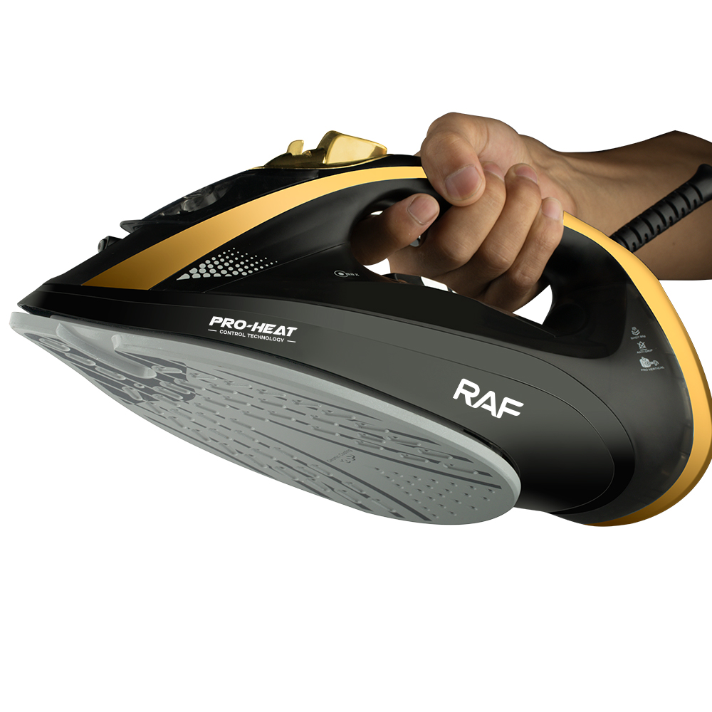 RAF European standard cross-border steam iron, household handheld electric iron, ironing machine, steam iron, water spray, multi-speed temperature adjustment. details Picture