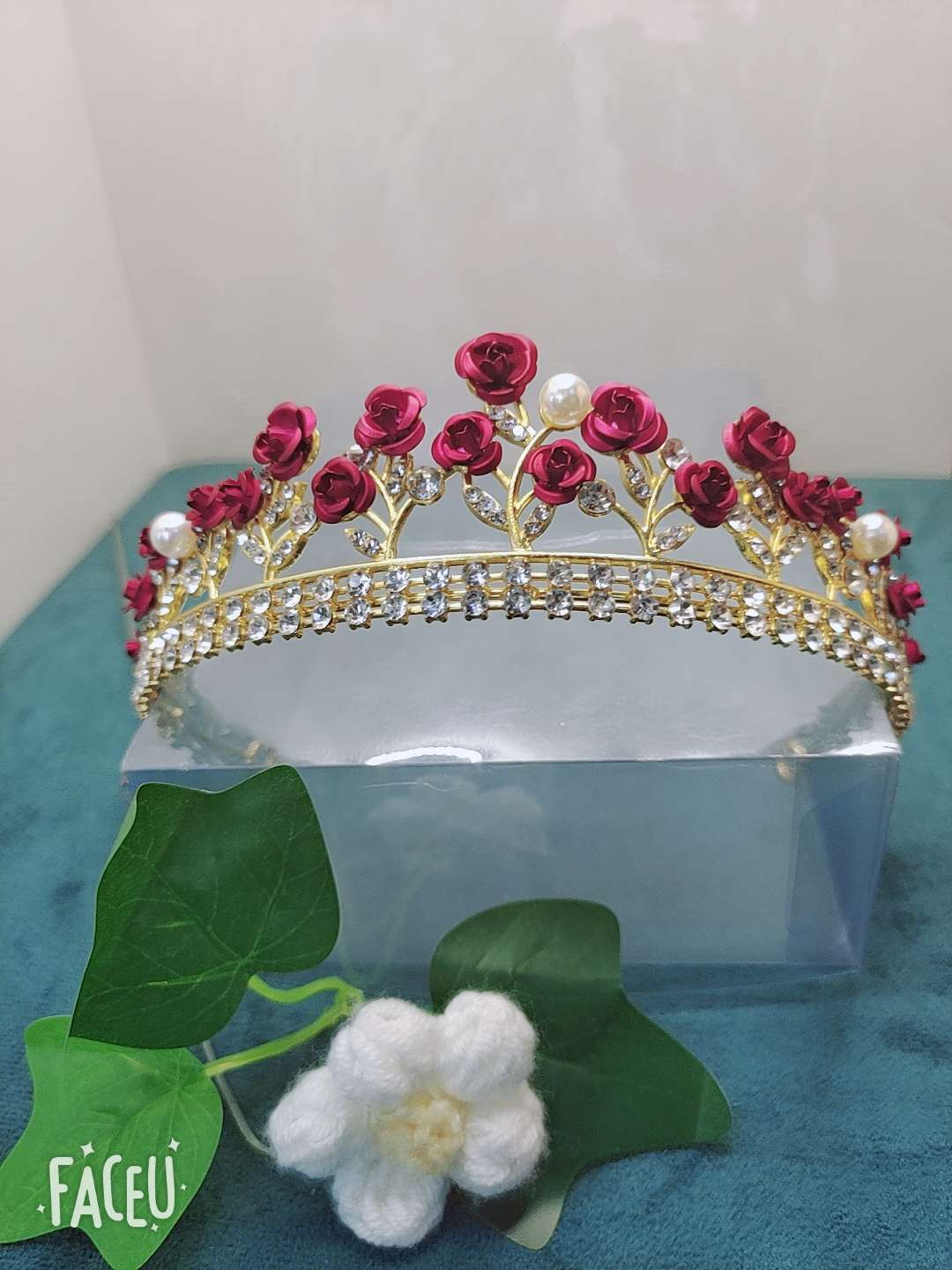 锆石皇冠发饰 高贵头饰 王冠饰品 儿童花环头饰 优雅皇冠头饰 精致发饰皇冠款式详情图7