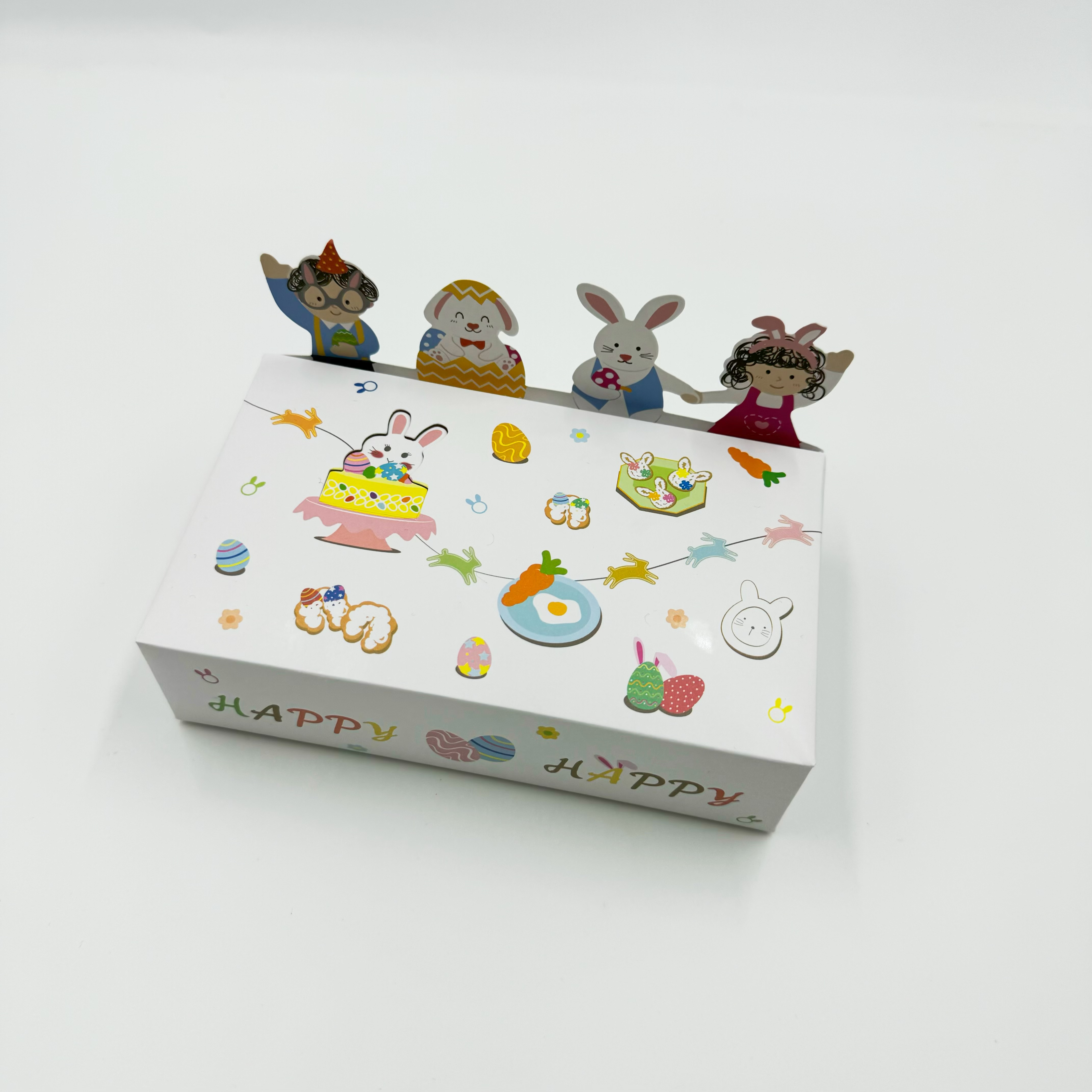 Caja de golosinas de navidad de comercio exterior caja de golosinas creativas caja de golosinas cuadradas caja de regalo pastel transfronterizo de navidad caja de pedido occidental
