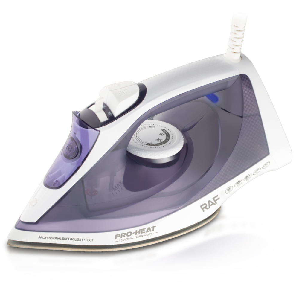 RAF European standard cross-border steam iron Portable ironing machine three-speed adjustable pressure type high-power electric iron Specification image