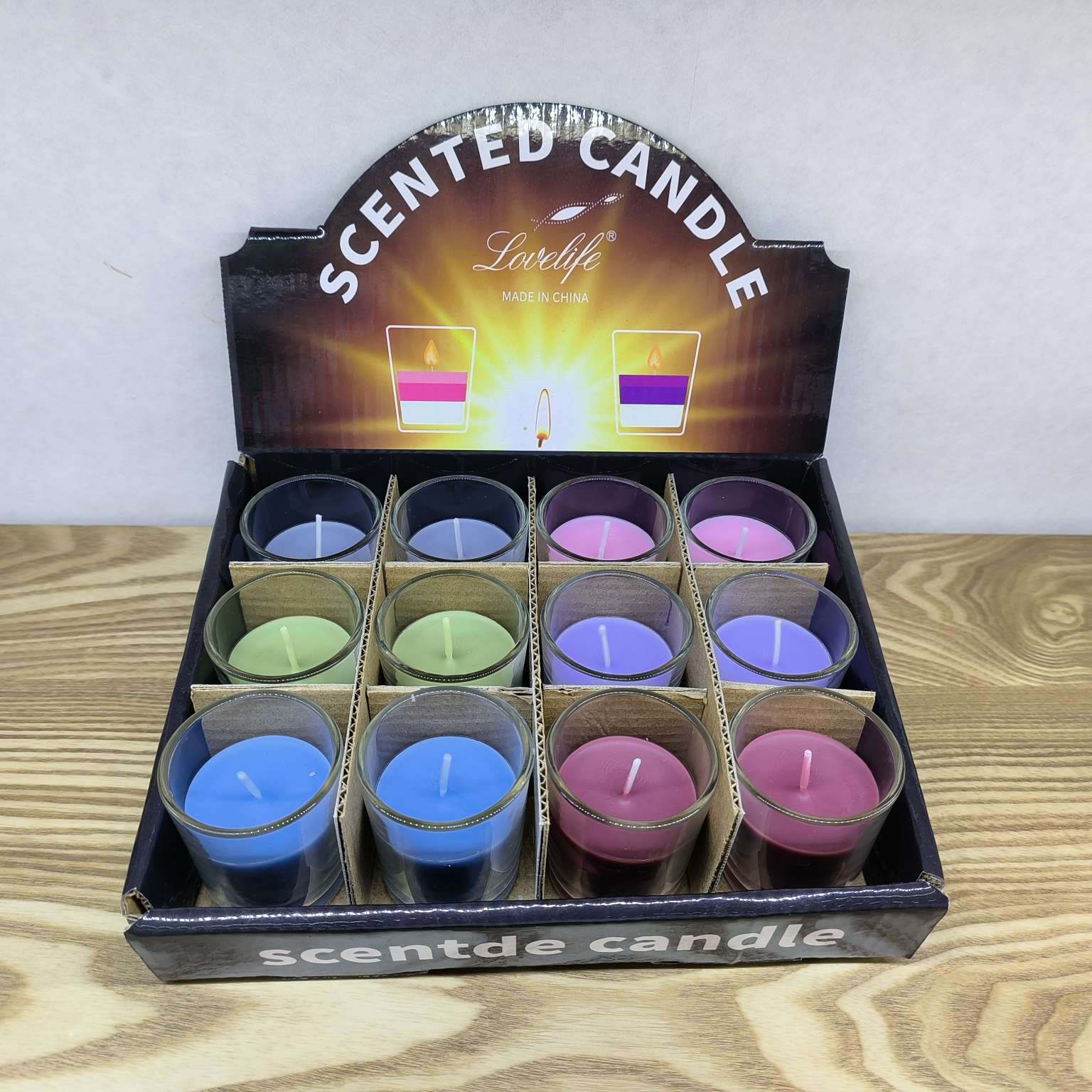 香薰蜡烛工艺摆件香薰蜡烛 马卡龙色玻璃杯蜡 送礼佳品