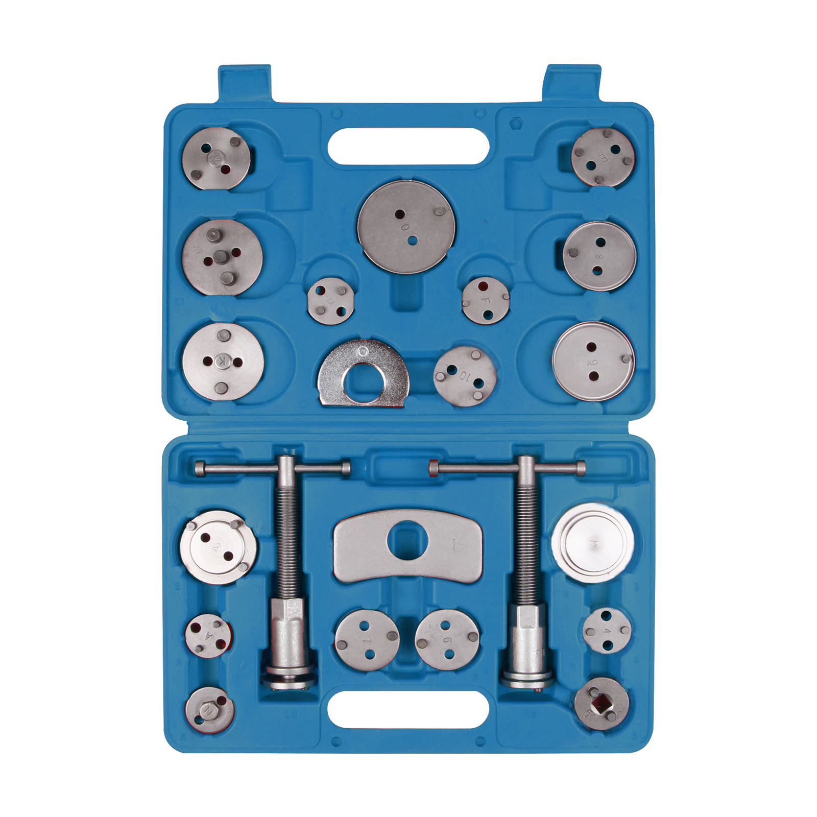 BRAKE CALIPER PISTON WIND BACK TOOL KIT 22PC正反牙刹车分泵拆装组