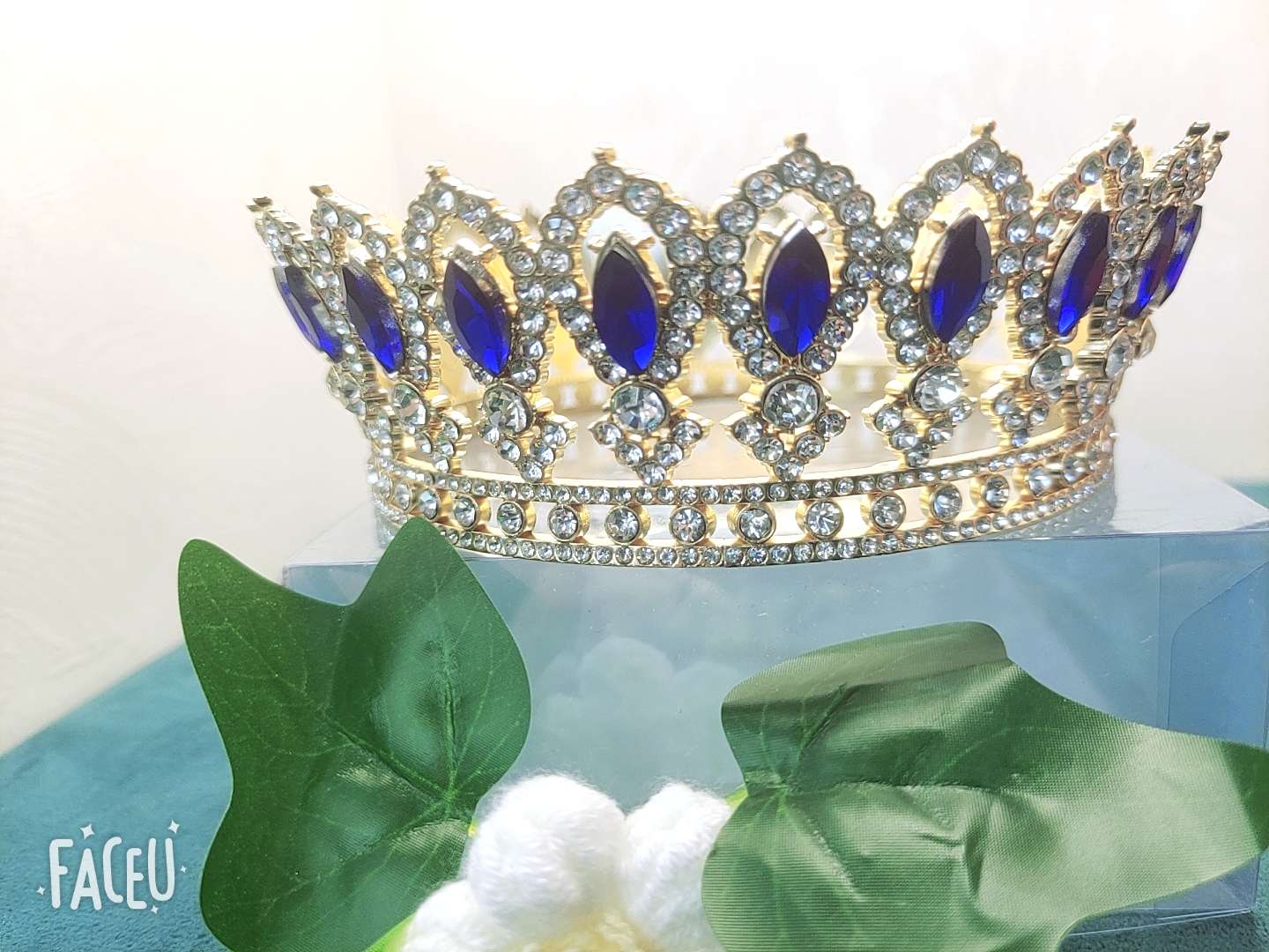 锆石皇冠发饰 高贵头饰 王冠造型 饰品精选 儿童花环款式 可爱皇冠头饰 闪耀珠宝皇冠详情图4