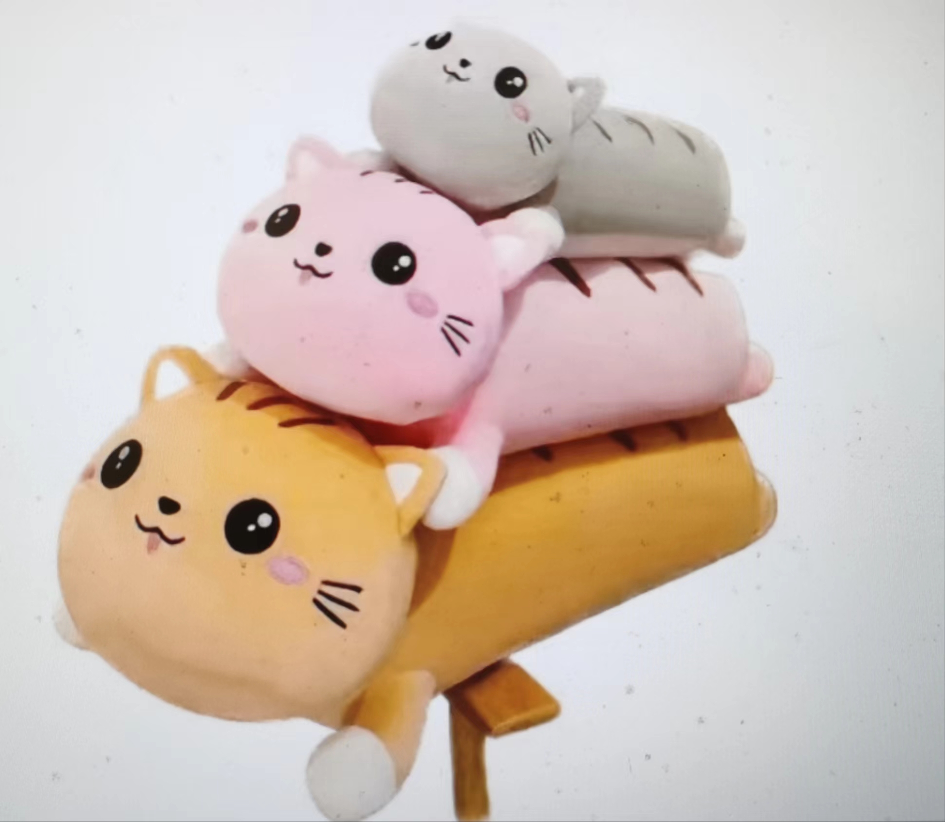 Creative doll party style cat doll, plush toy doll, event gift, long cat throw pillow Application Scenario
