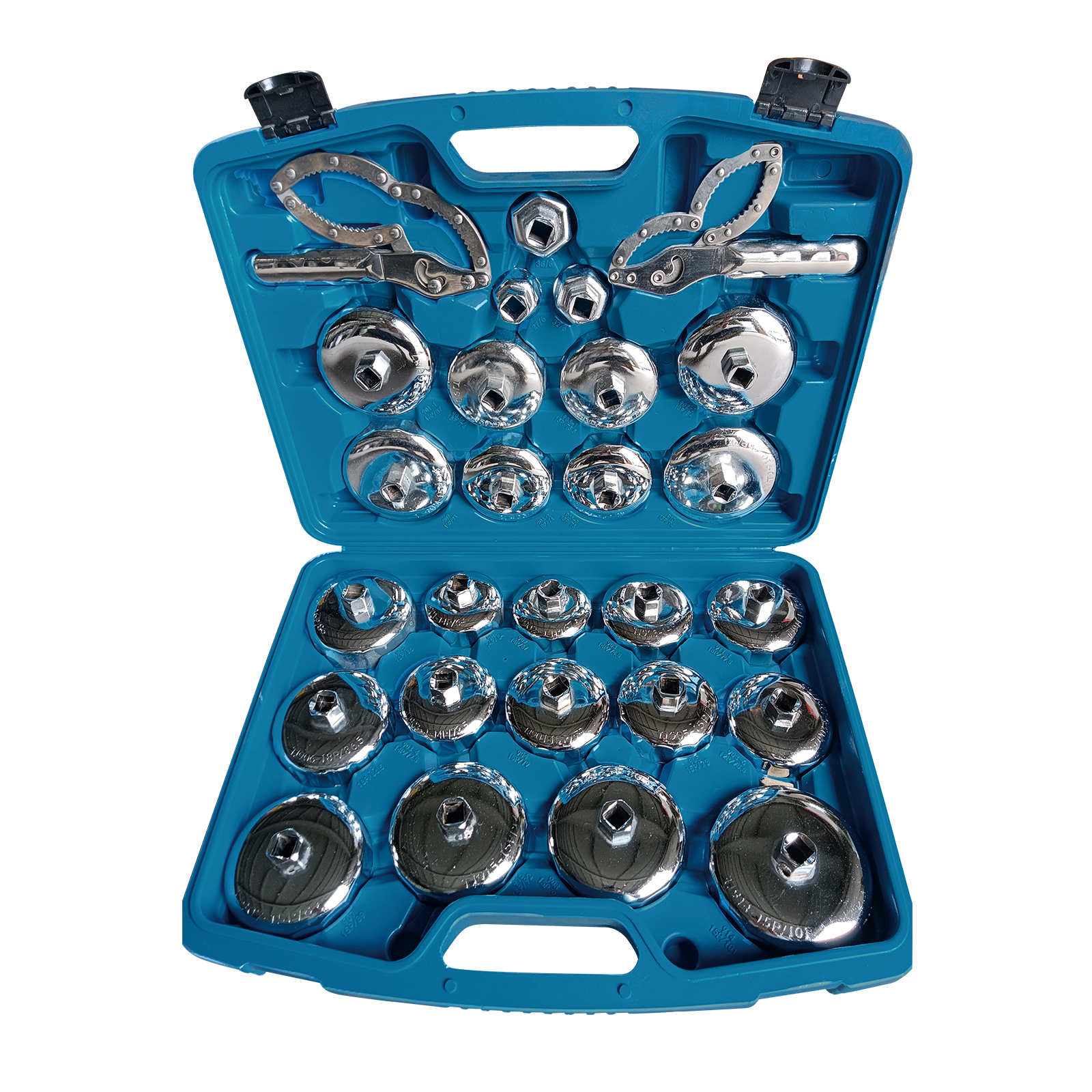 OIL FILTER WRENCH SET   27PCS帽式机油格扳手