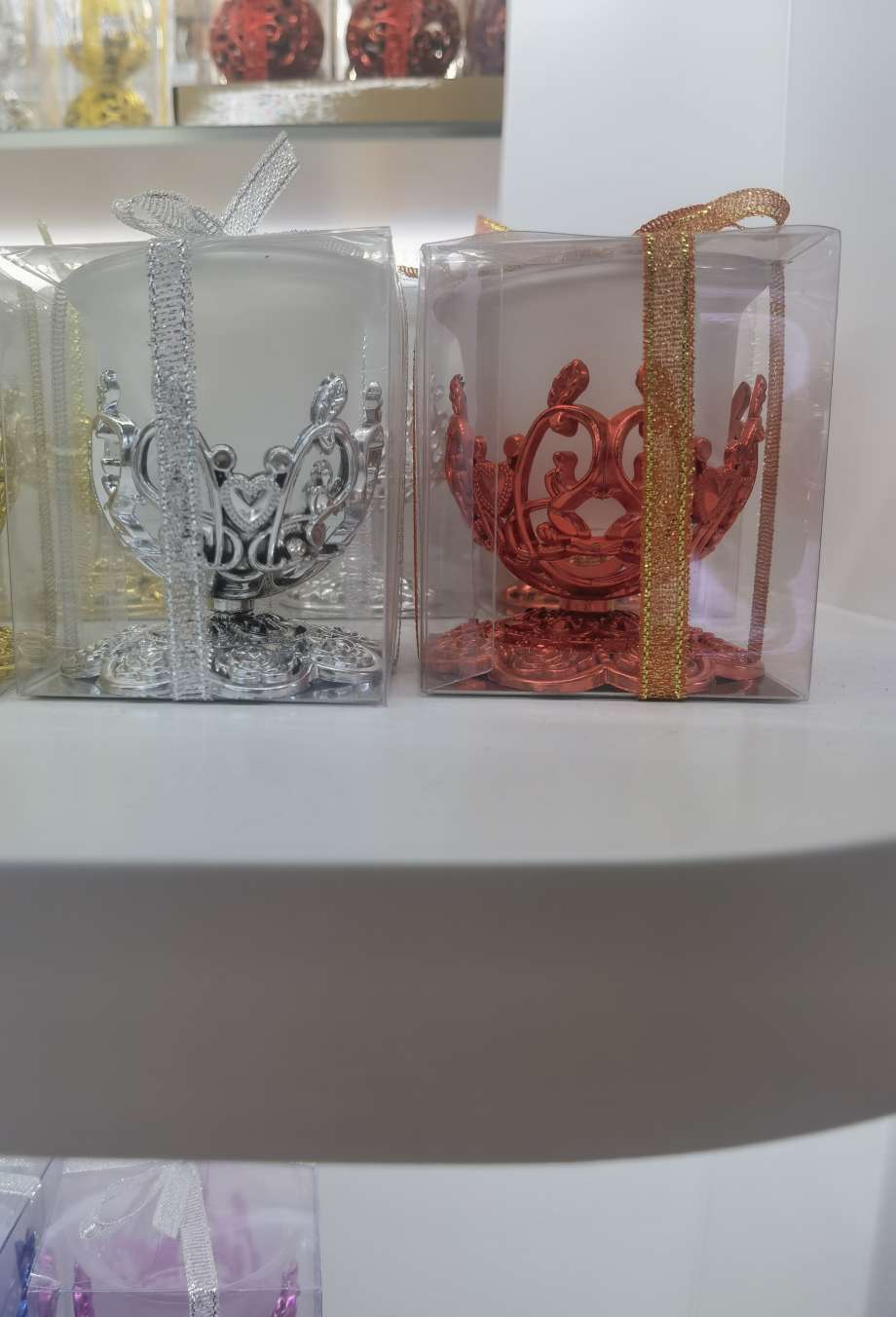 宇萱办公室文化气氛布置用品 玻璃莲花烛台 蜡烛器皿 烛台工艺品 精致优雅 提升工作环境品质烛台摆件