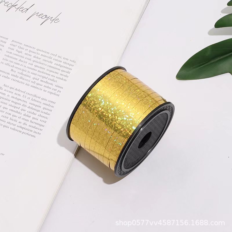 Factory direct sales: 100-yard laser balloon ribbon binding rope, balloon binding rope detail image 4