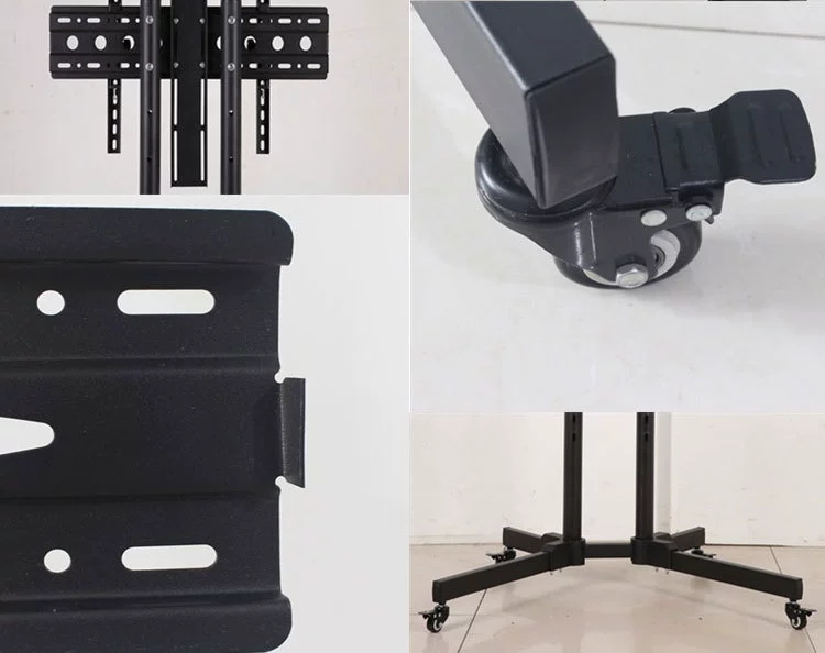 Factory wholesale LCD TV stand floor-standing brackets 32-65 and 32-55 inch movable trolley brackets. detail image 12