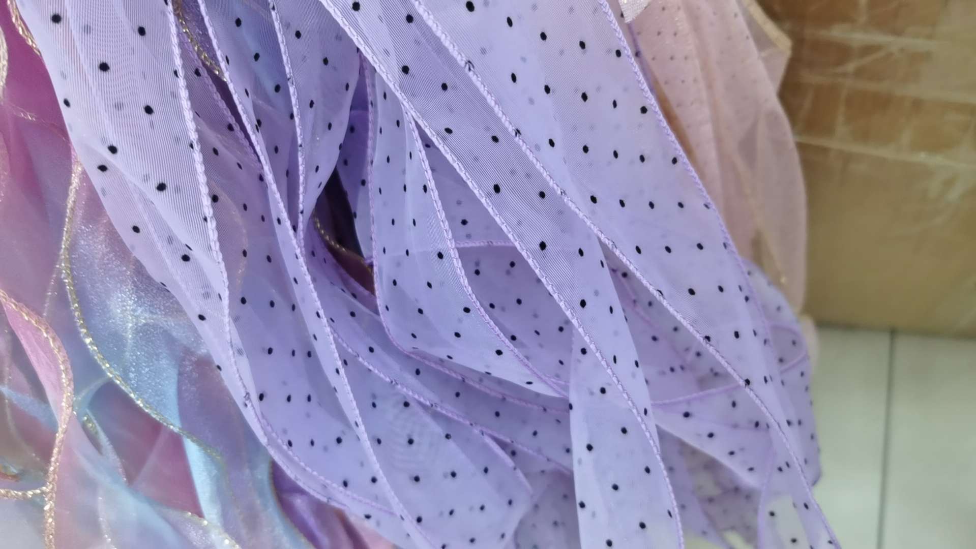 锁边纱拷边纱点子花边头饰配件DIY手工拷珠网纱带珍珠纱花边饰品配件多色可选DIY配件玩具头饰服饰。辅料织带花边领子花边锁