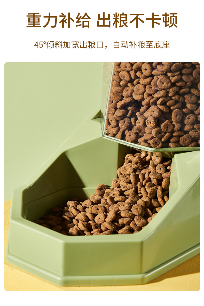 新款宠物喂食器大容量狗狗自动喂食器猫咪自动续水饮水机宠物用品详情5