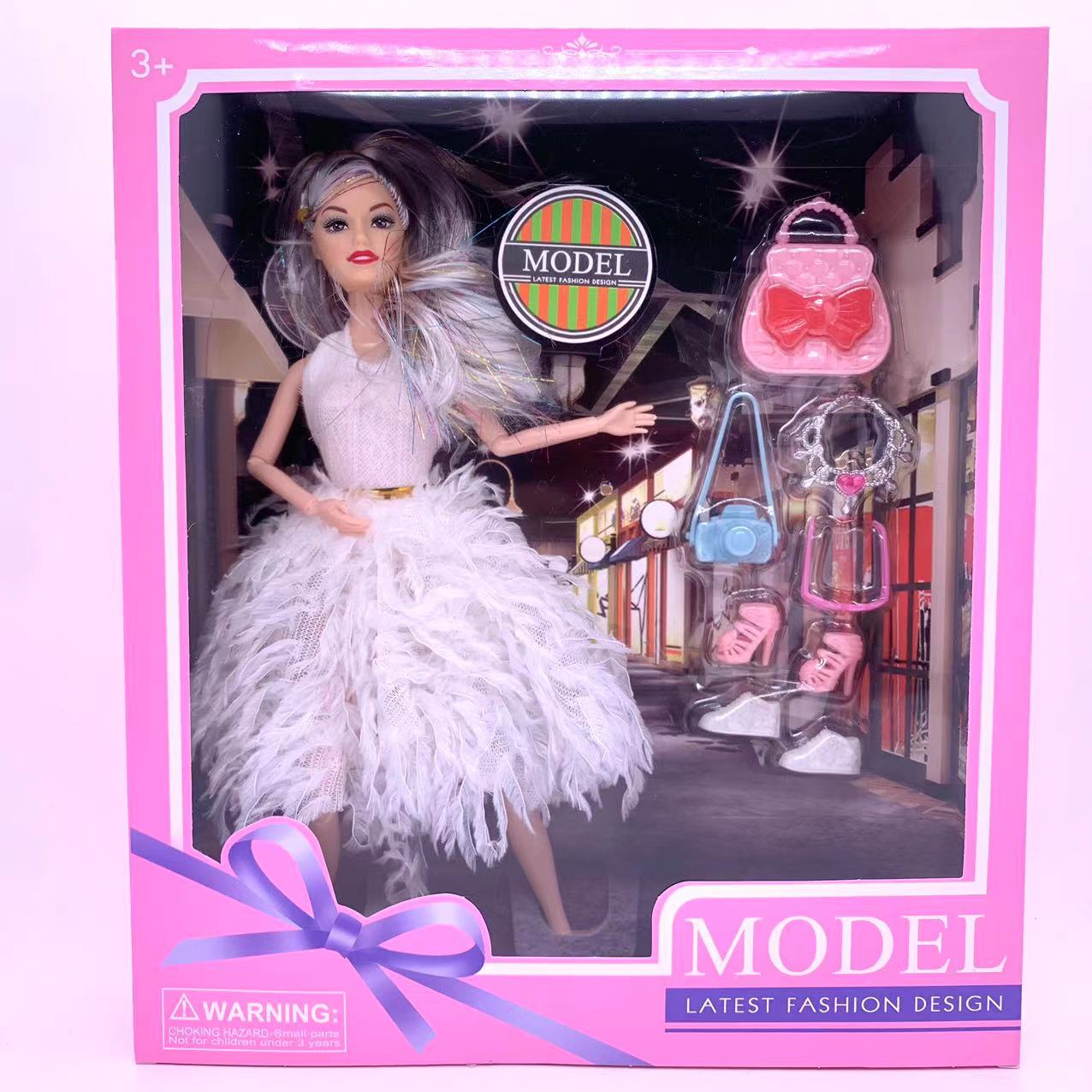 新品外贸洋娃娃高端公主玩具扮家家酒套装玩具女孩子可爱时尚款娃娃玩具套装带配件娃娃生日礼物套装礼盒套装H1