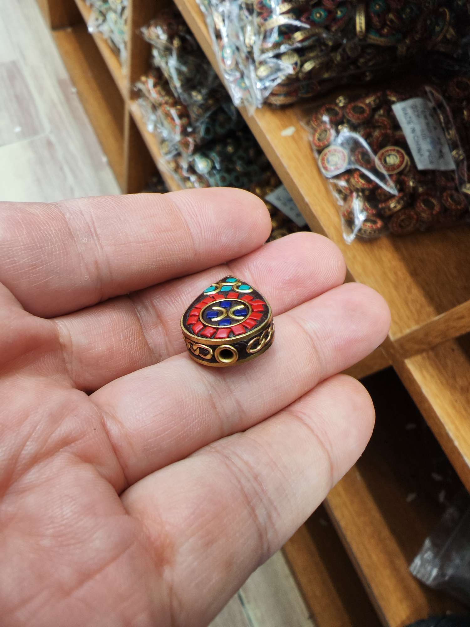 DIY手工制作饰品配件 饰品配饰 手链项链耳环配件 创意个性设计。手工印尼珠。细节图