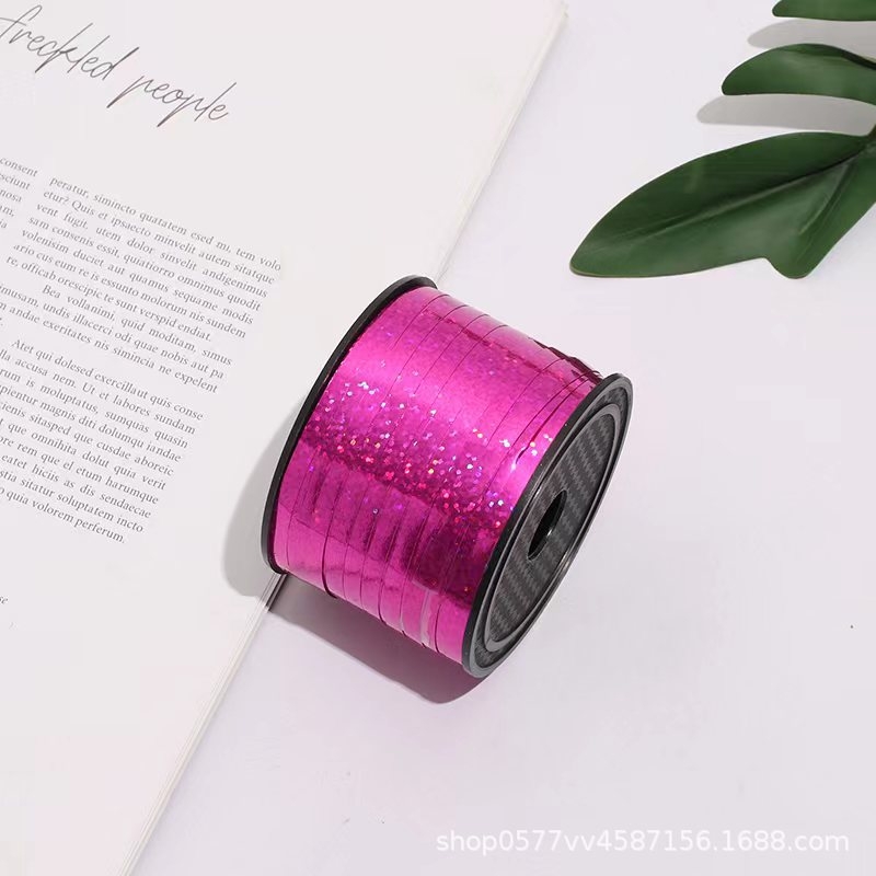 Factory direct sales: 100-yard laser balloon ribbon binding rope, balloon binding rope Item Picture