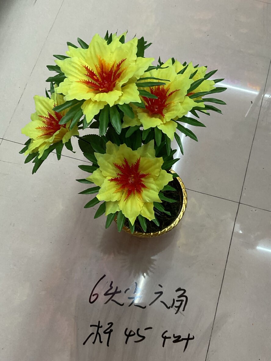 Hexagonal artificial flower, artificial petal, artificial flower bouquet, eco-friendly material, realistic touch, artificial flower and artificial flower decoration details Picture