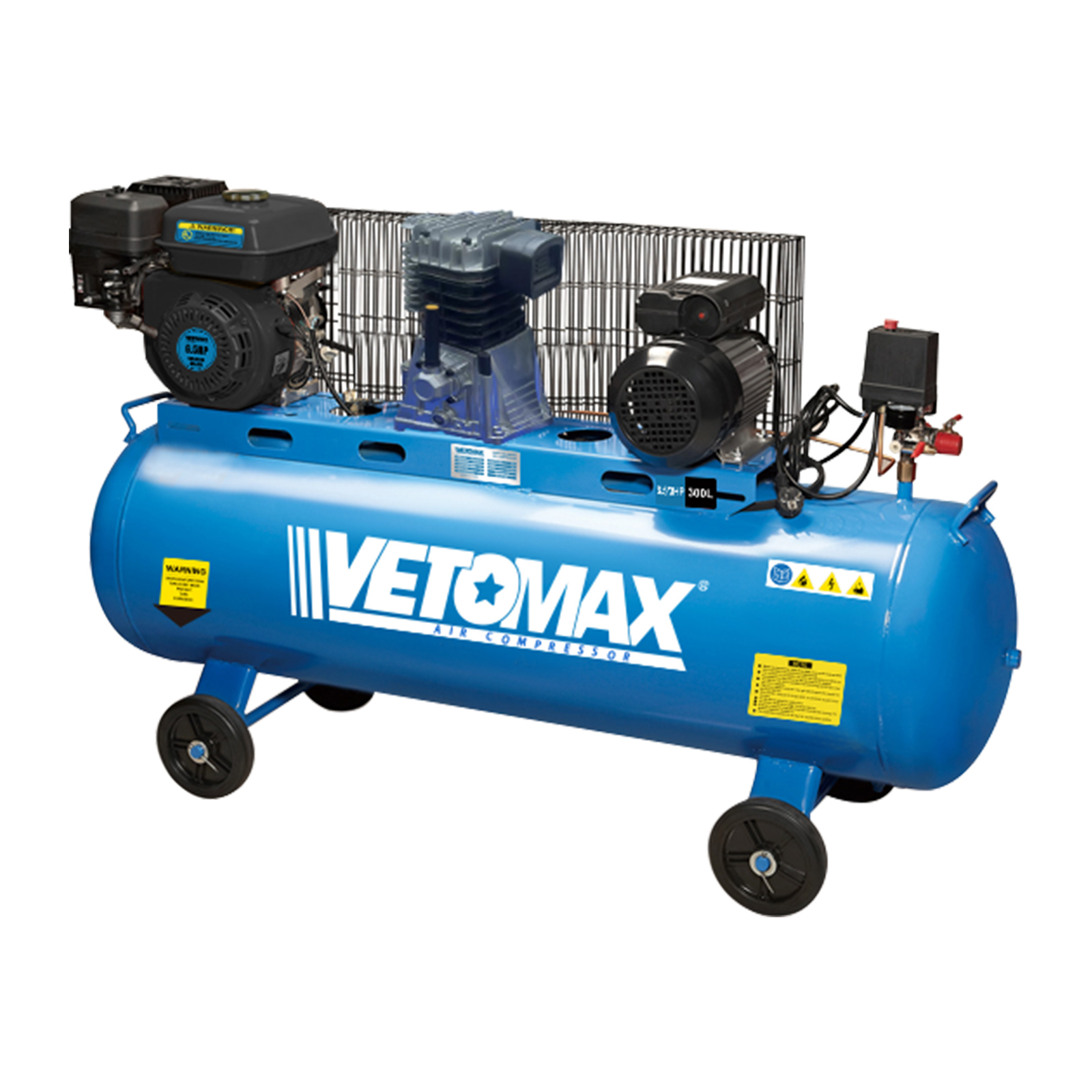 GASOLINE ENGINE AIR COMPRESSOR 300L full figure
