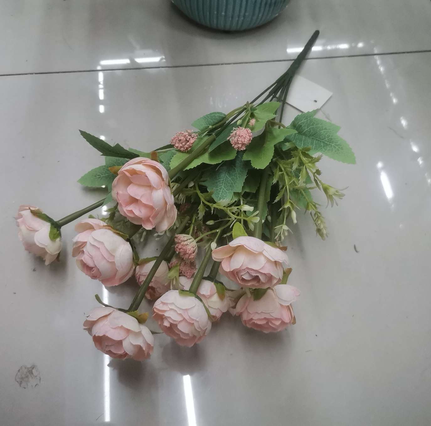 新款欧式10叉玫瑰苞花苞仿真花家居酒店装饰花人造花 细节图