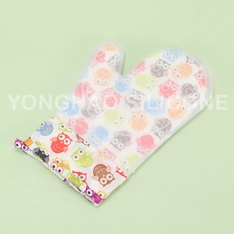 Yonghao Silicone Cotton  Cooking Microwave Oven Mitts Gloves图