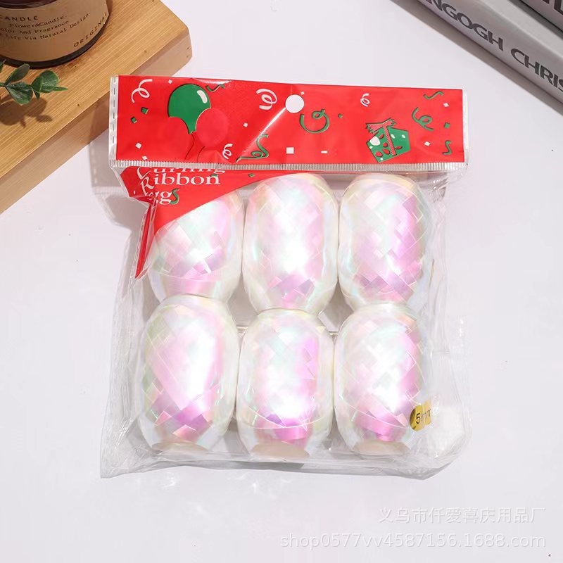 10-meter plain rugby ribbon, wedding, birthday party balloon binding tool, rose gold ribbon wholesale Specification image