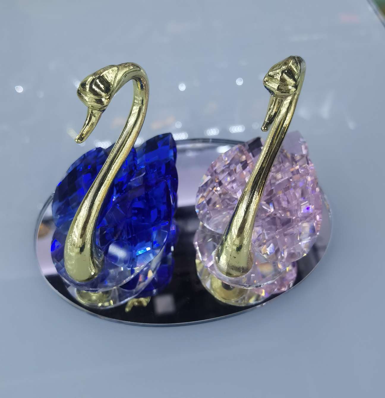 水晶天鹅摆件详情图2