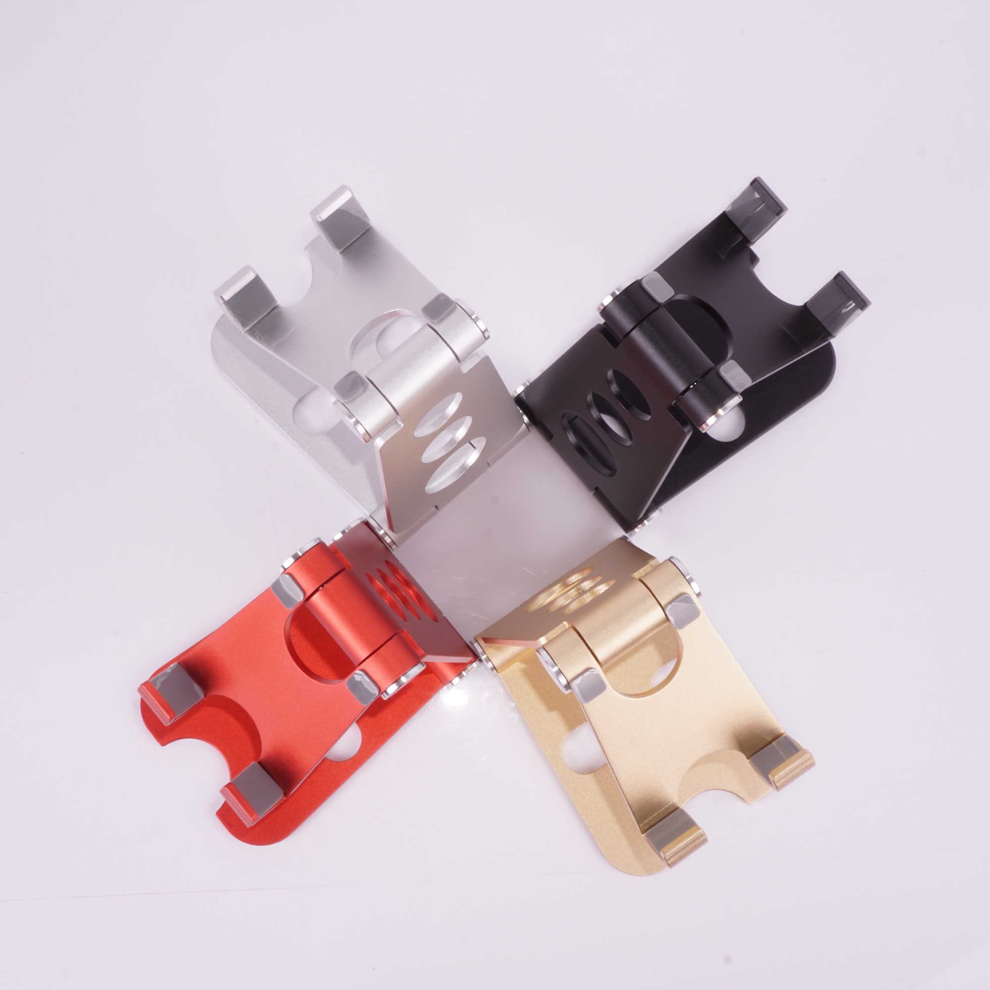 Double-folding phone stand, large dual-rotating shaft adjustable, large foldable storage, suitable for both mobile phones and tablets pic 10