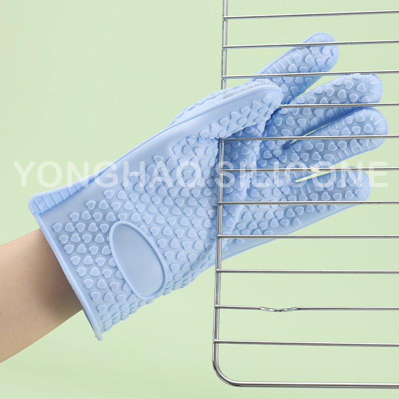 Silicone Heat-proof Flexible Dishwashing Baking Gloves 