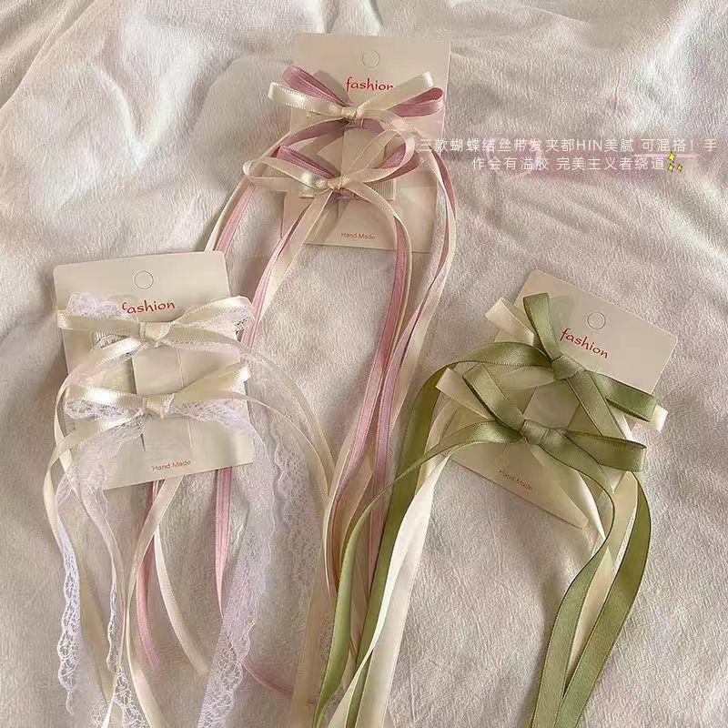 Creative accessories, duckbill clips, hair accessories, hair clips, unique design, fashionable and trendy, ladies' bow ribbon, Korean version