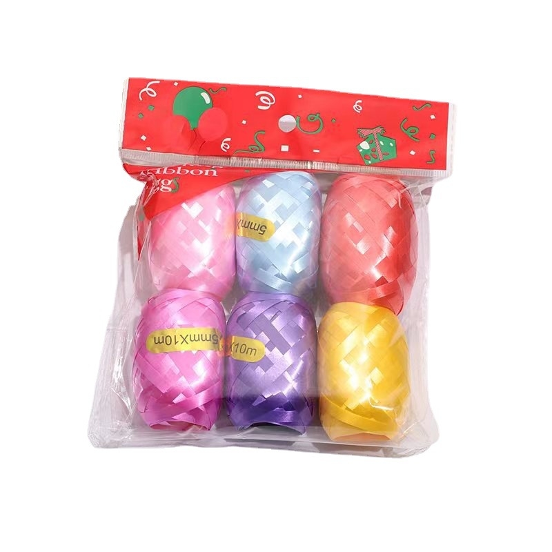10m rugby ribbon in plain color, 10m egg-shaped flat birthday decoration, wedding arrangement, egg-shaped balloon ribbon Specification image
