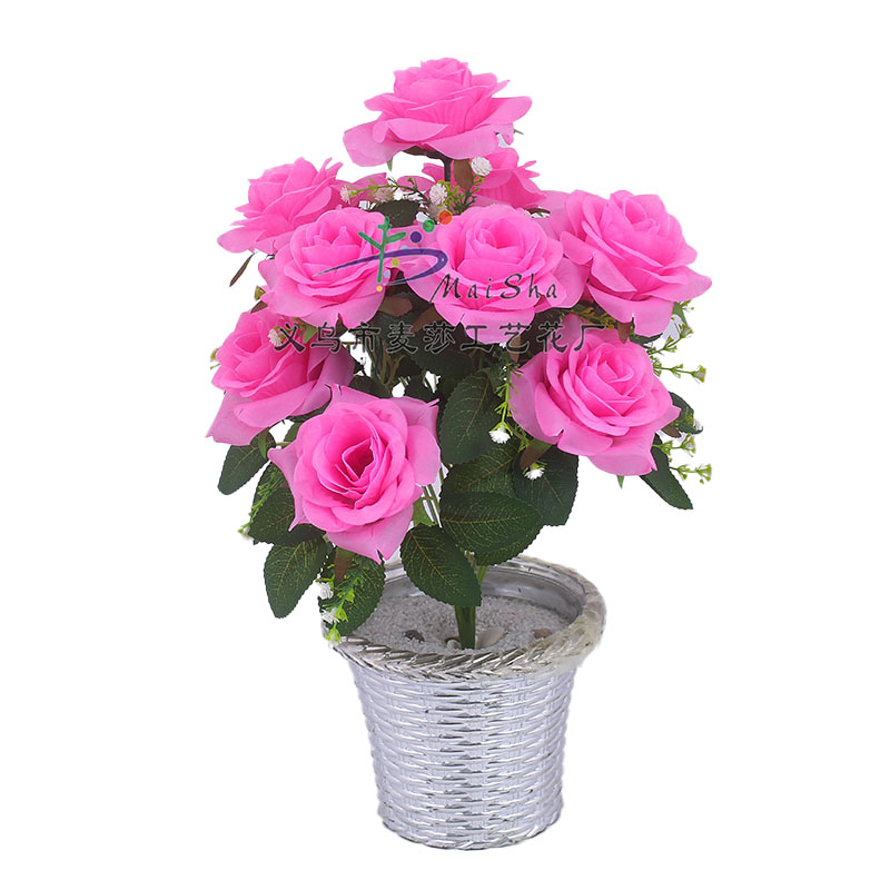 MS-055 Maisha Flower Slices, Qingming Festival flowers, tomb-sweeping flowers, sacrificial flowers, cemetery arrangement flowers, artificial flowers, fake flowers, triangular rolled edge roses